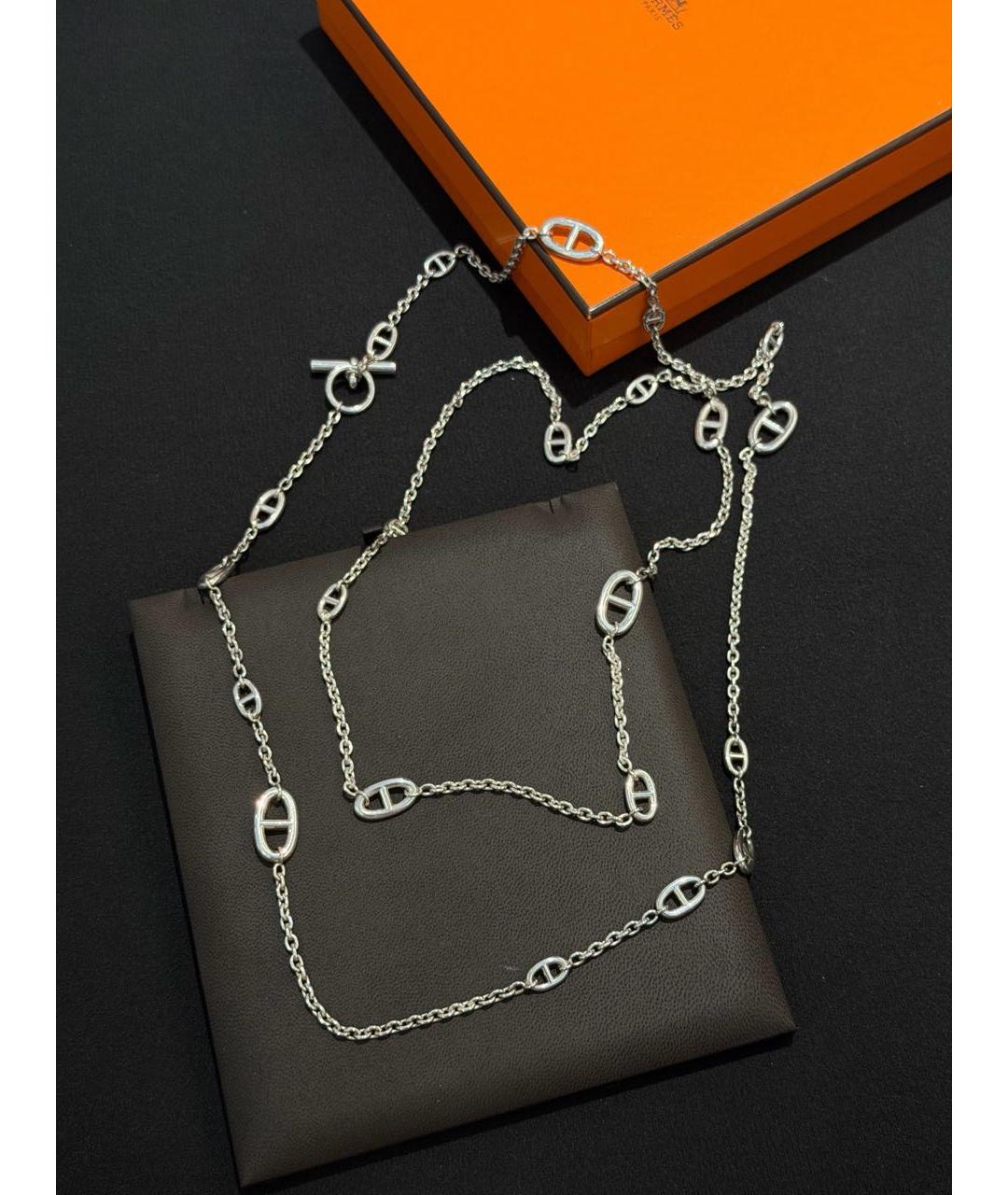 HERMES Серебряная серебряная цепочка, фото 2