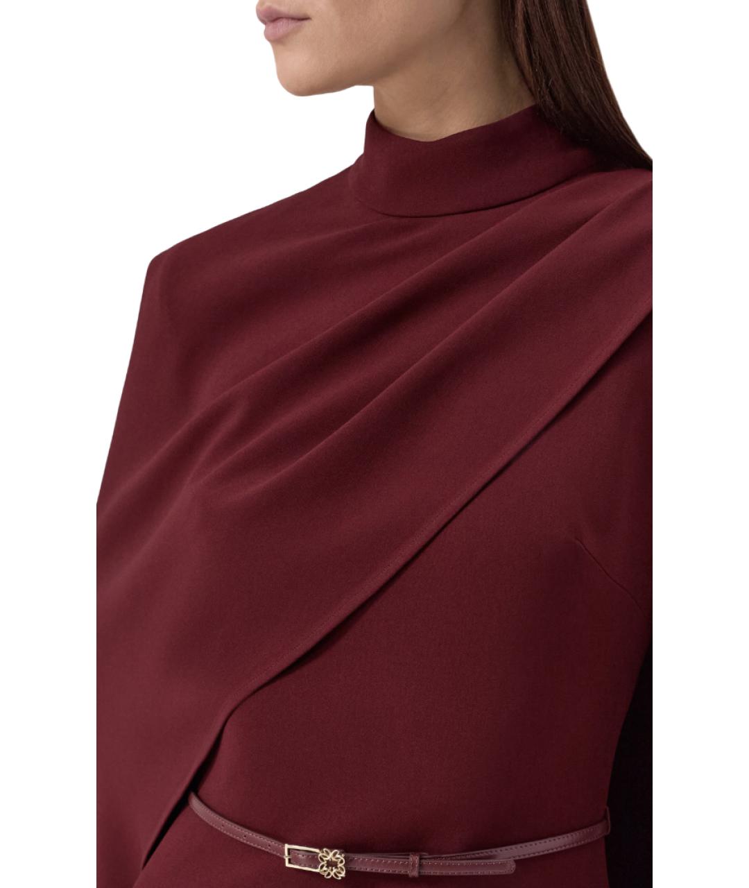 ELIE SAAB Бордовое вечернее платье, фото 4