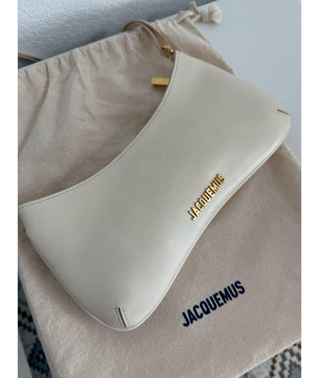 JACQUEMUS Кожаная сумка с короткими ручками, фото 3