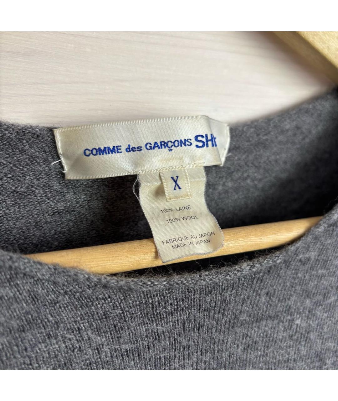 COMME DES GARÇONS SHIRT Серый шерстяной джемпер / свитер, фото 3
