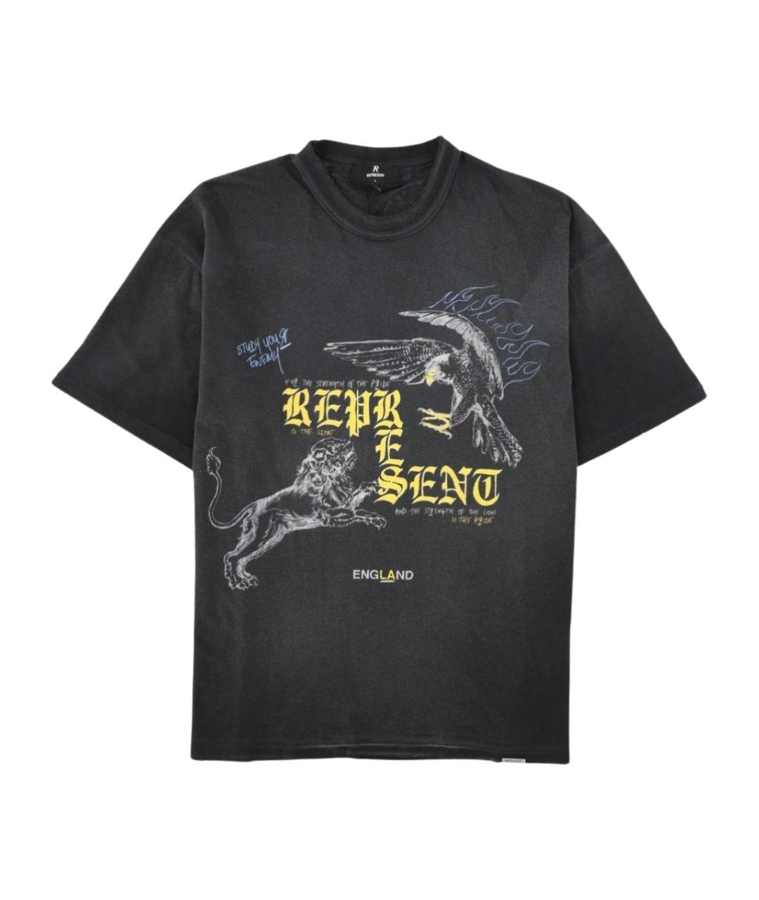 REPRESENT Черная футболка, фото 1