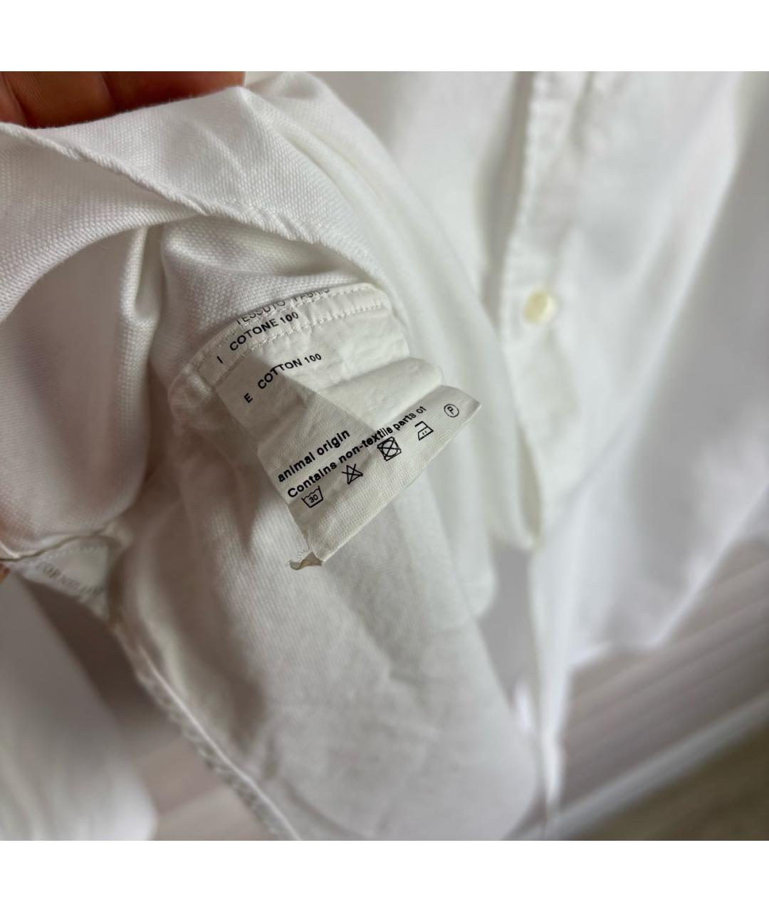 CORNELIANI Белая хлопковая классическая рубашка, фото 5