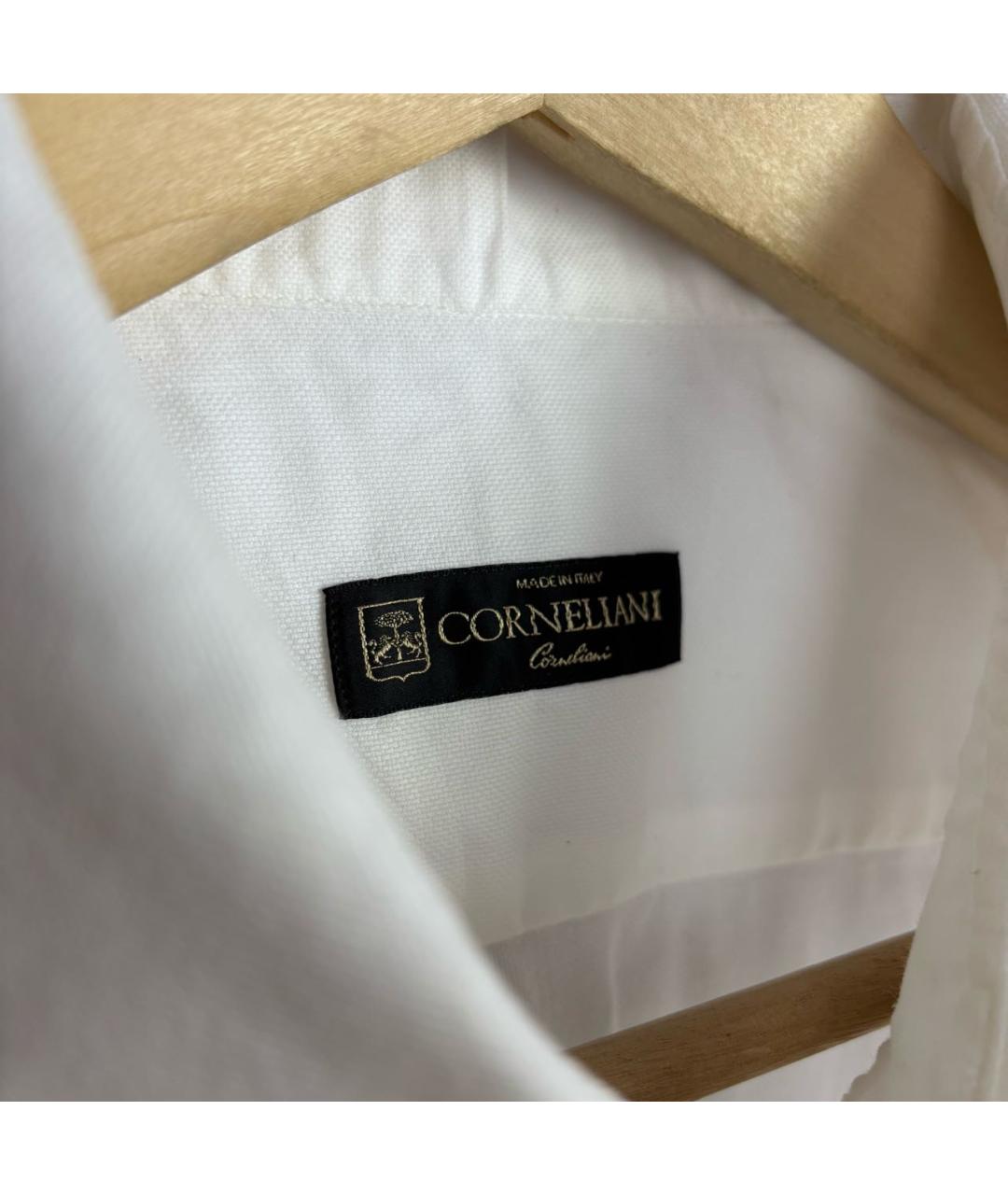 CORNELIANI Белая хлопковая классическая рубашка, фото 3