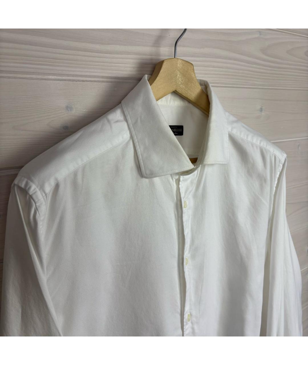CORNELIANI Белая хлопковая классическая рубашка, фото 2