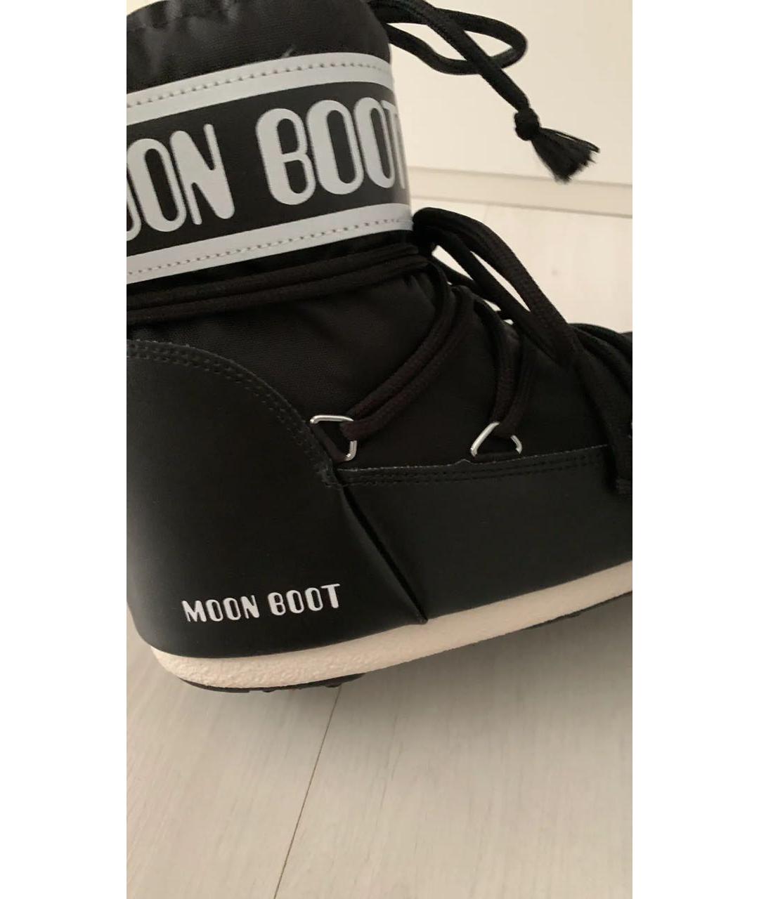 MOON BOOT Черные ботинки, фото 4