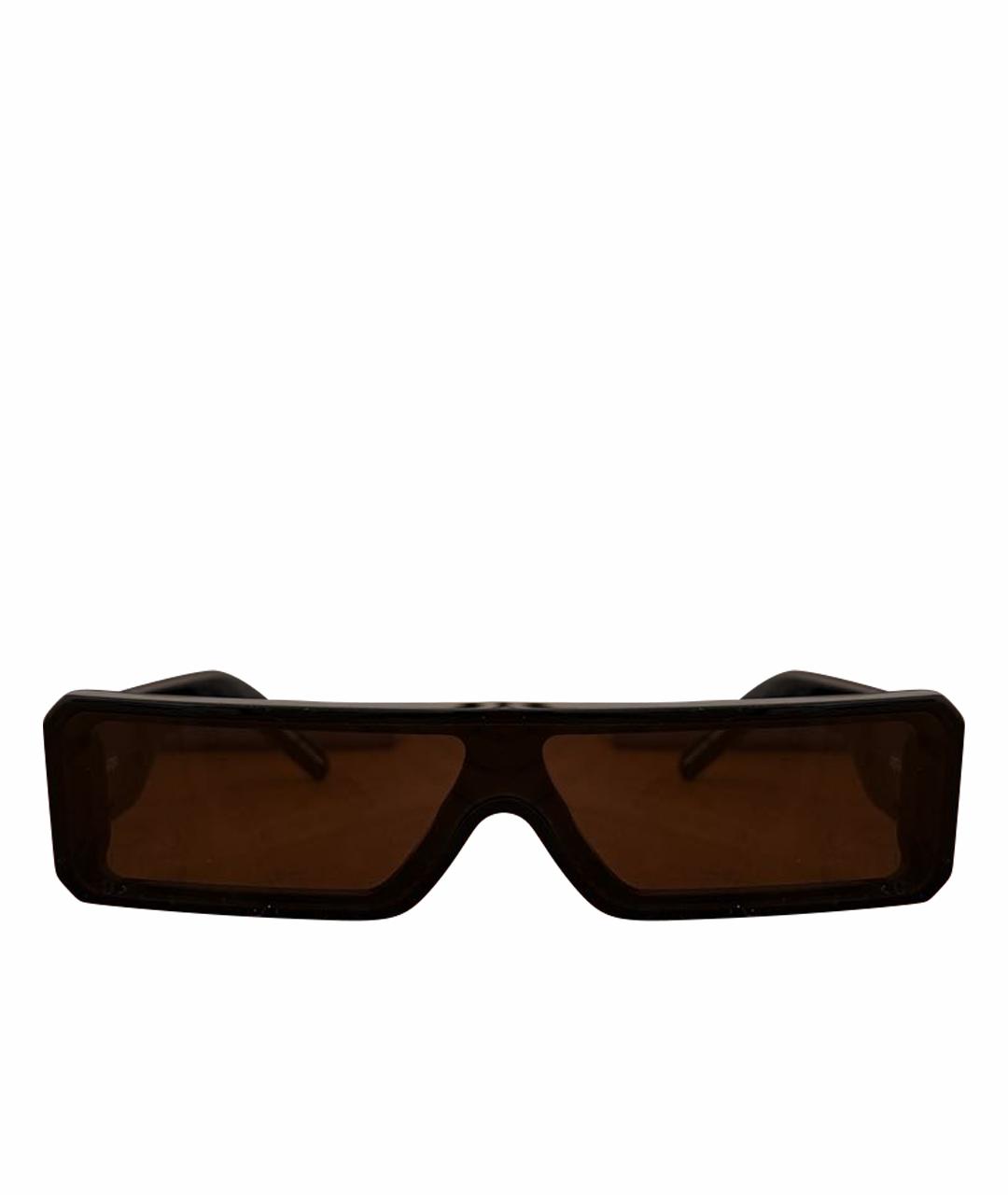 RICK OWENS Черные пластиковые солнцезащитные очки, фото 1