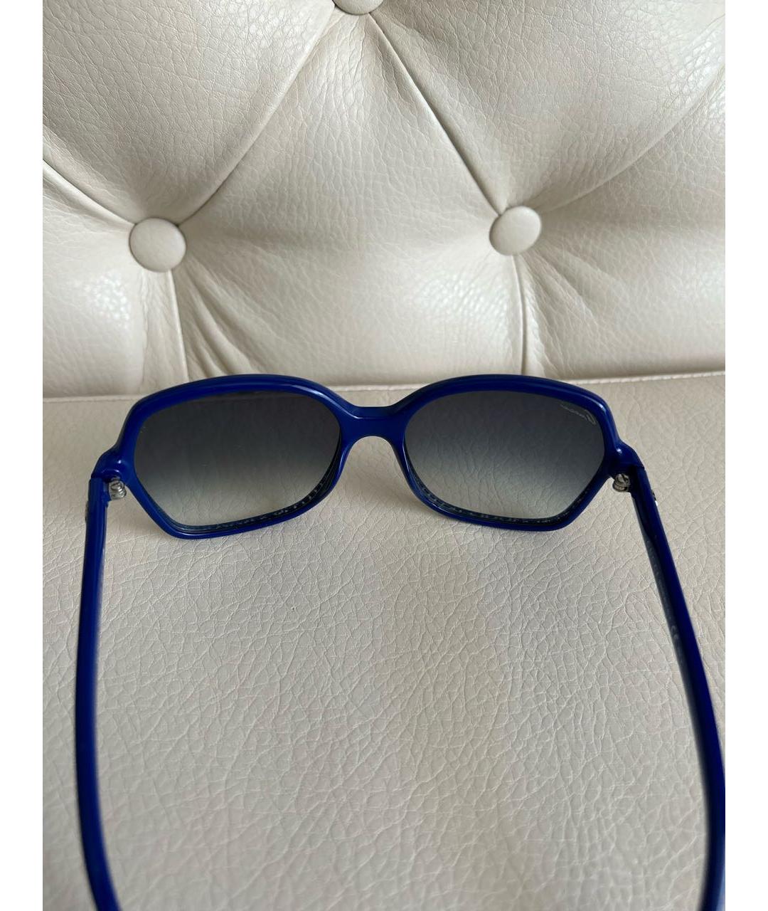GUCCI Синие пластиковые солнцезащитные очки, фото 4