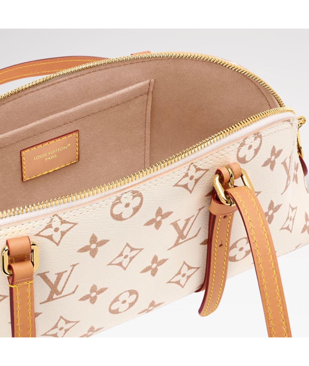 LOUIS VUITTON Бежевая сумка тоут, фото 3