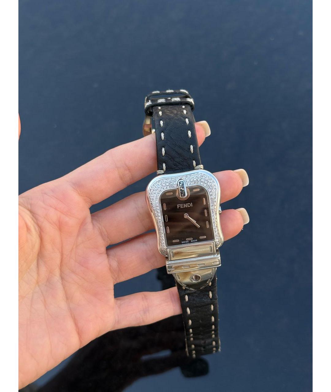 FENDI Серебряные часы, фото 2
