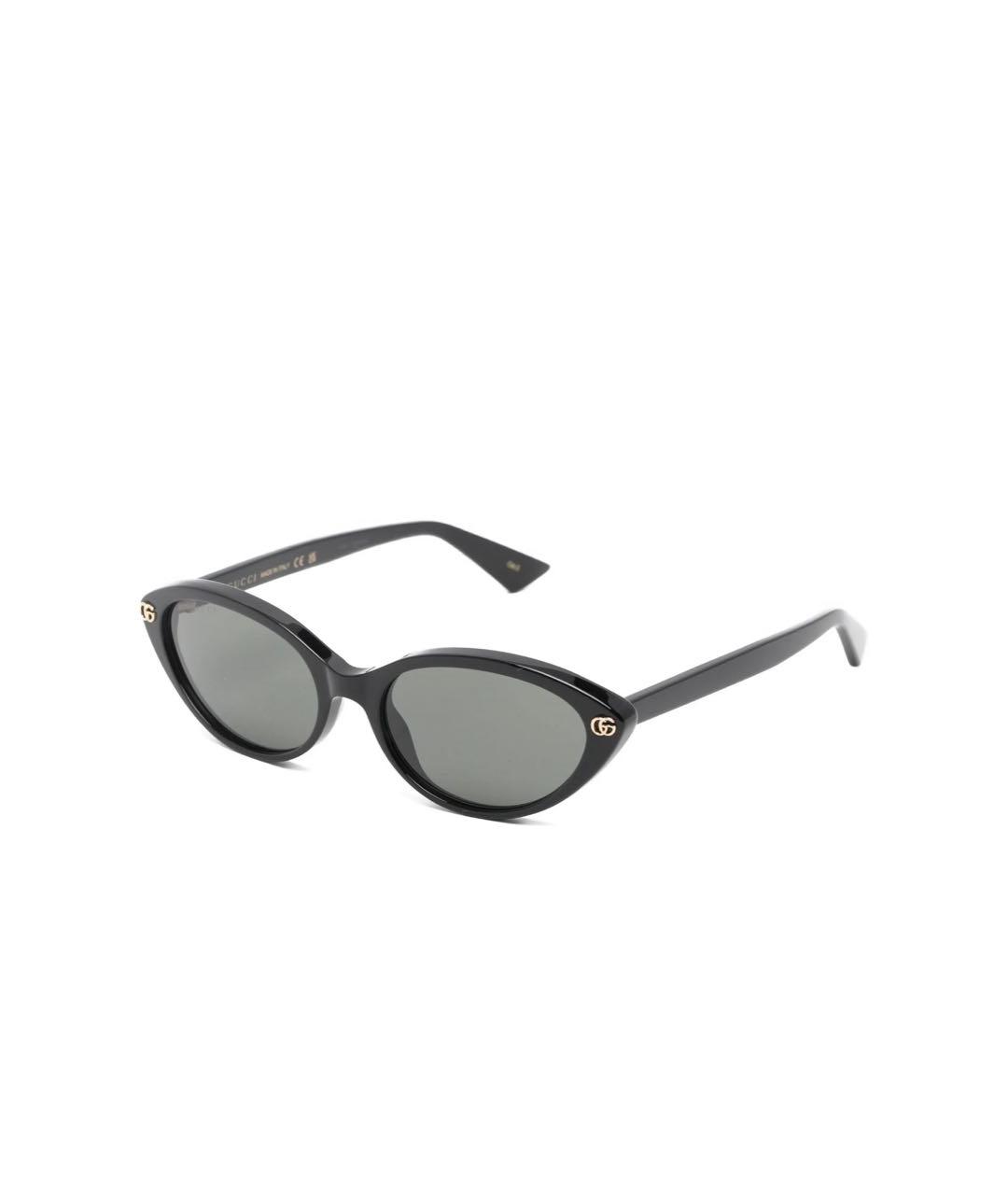 GUCCI Черные пластиковые солнцезащитные очки, фото 1