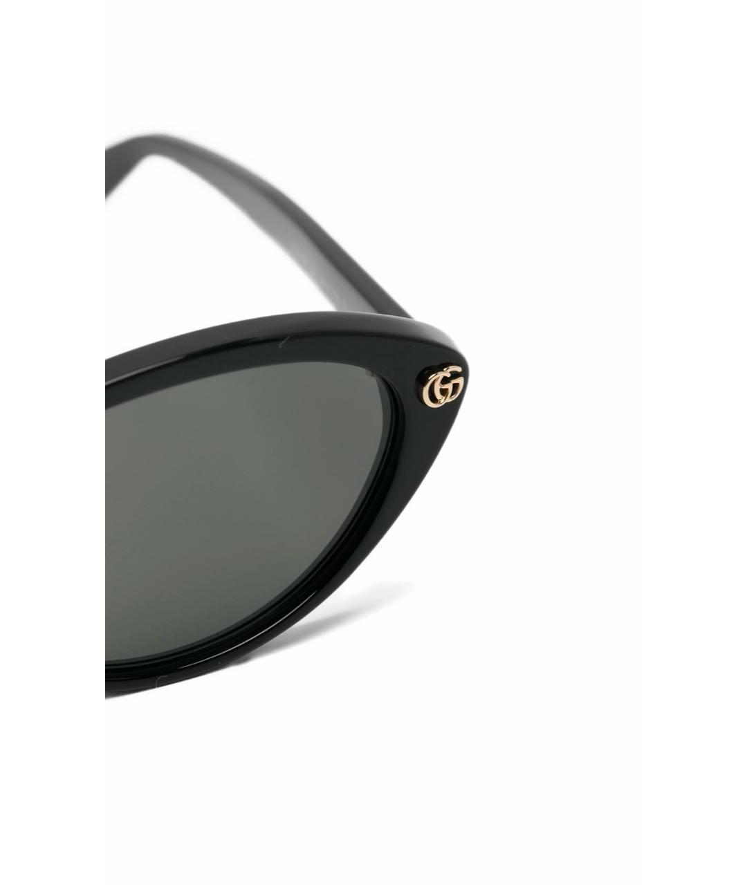 GUCCI Черные пластиковые солнцезащитные очки, фото 2