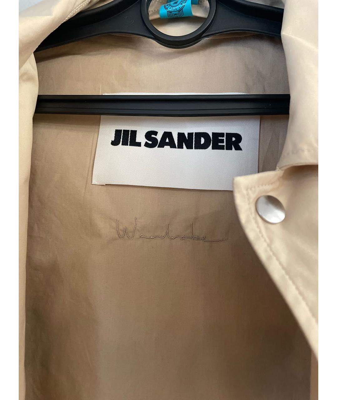 JIL SANDER Бежевая хлопковая куртка, фото 3