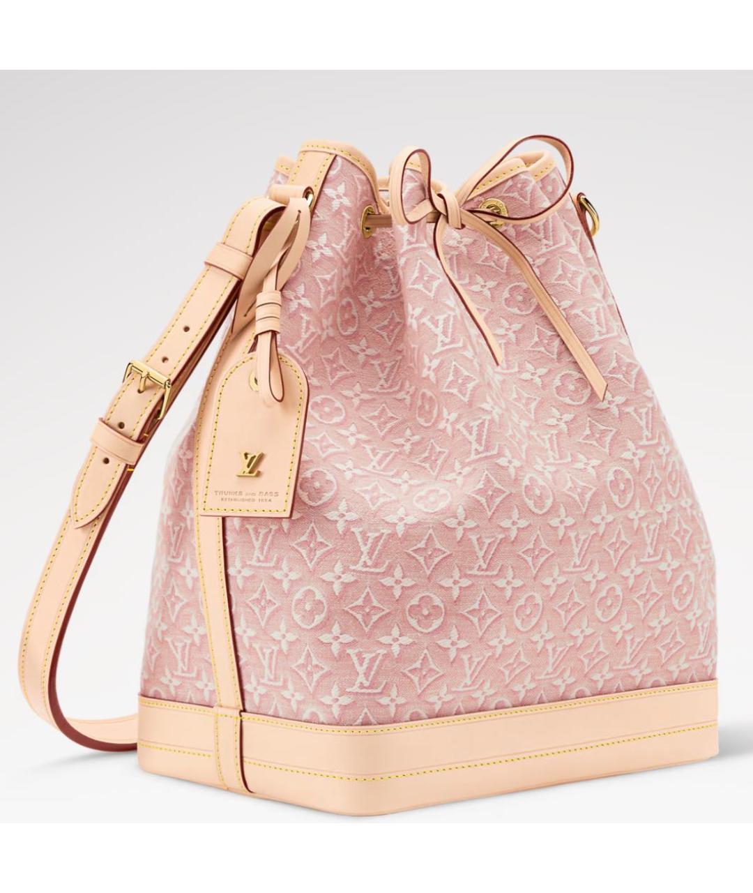LOUIS VUITTON Розовая сумка тоут, фото 2