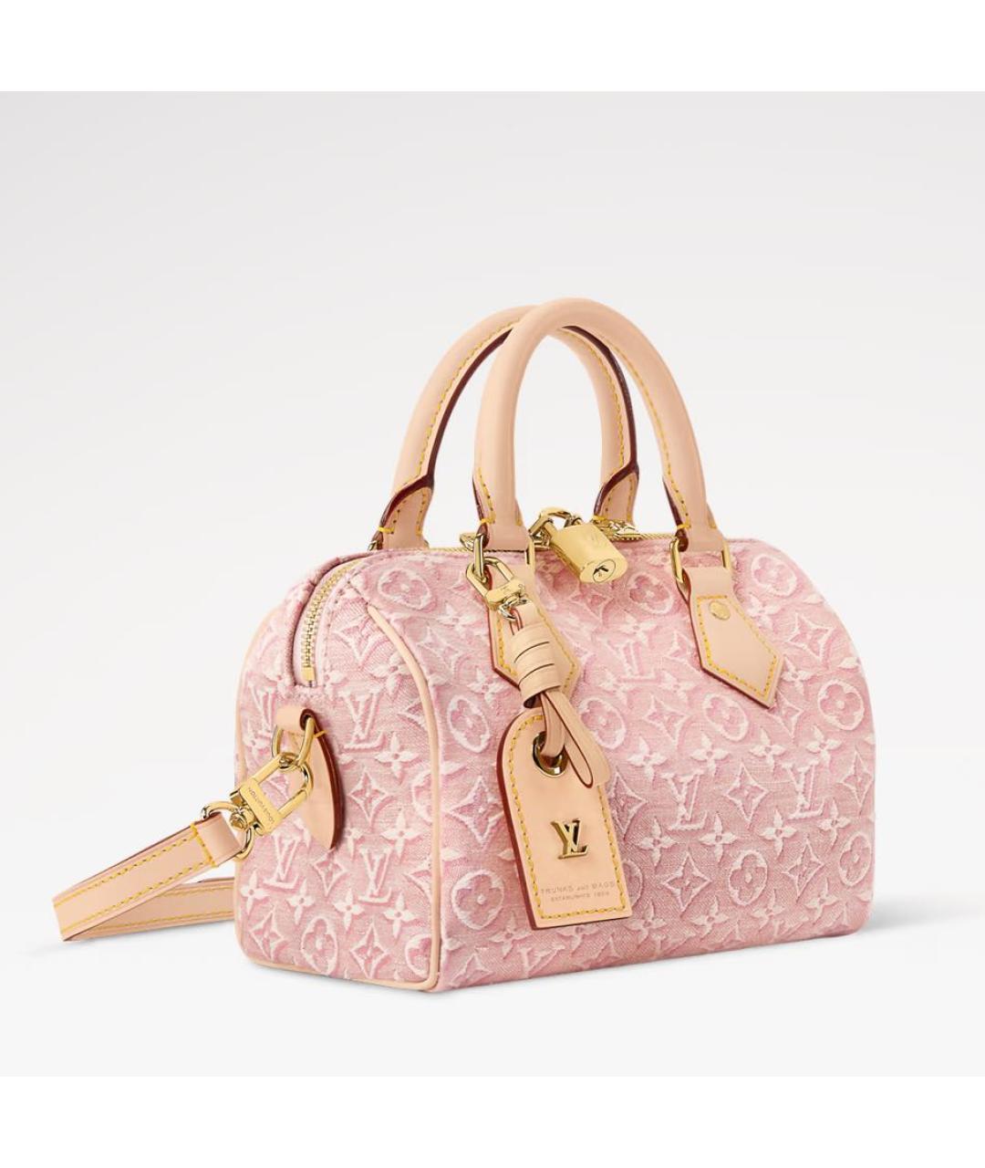 LOUIS VUITTON Розовая сумка тоут, фото 3