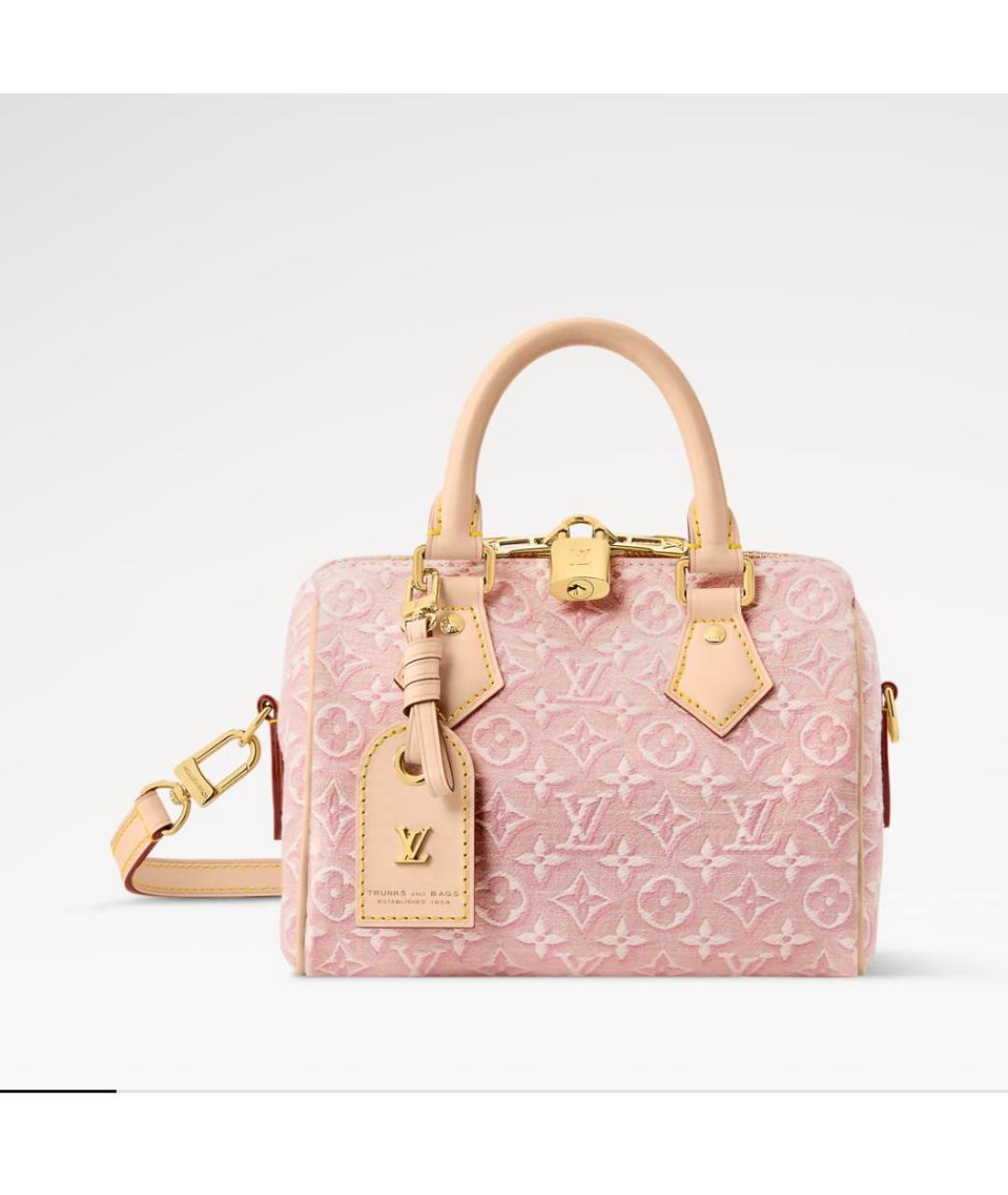 LOUIS VUITTON Розовая сумка тоут, фото 5