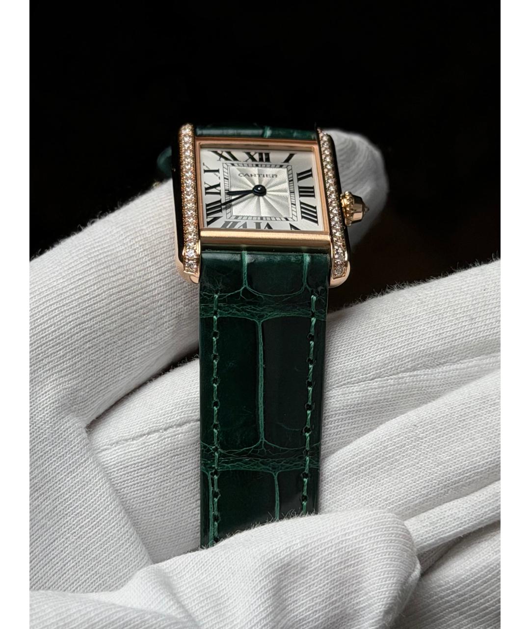 CARTIER Серебряные часы из розового золота, фото 6
