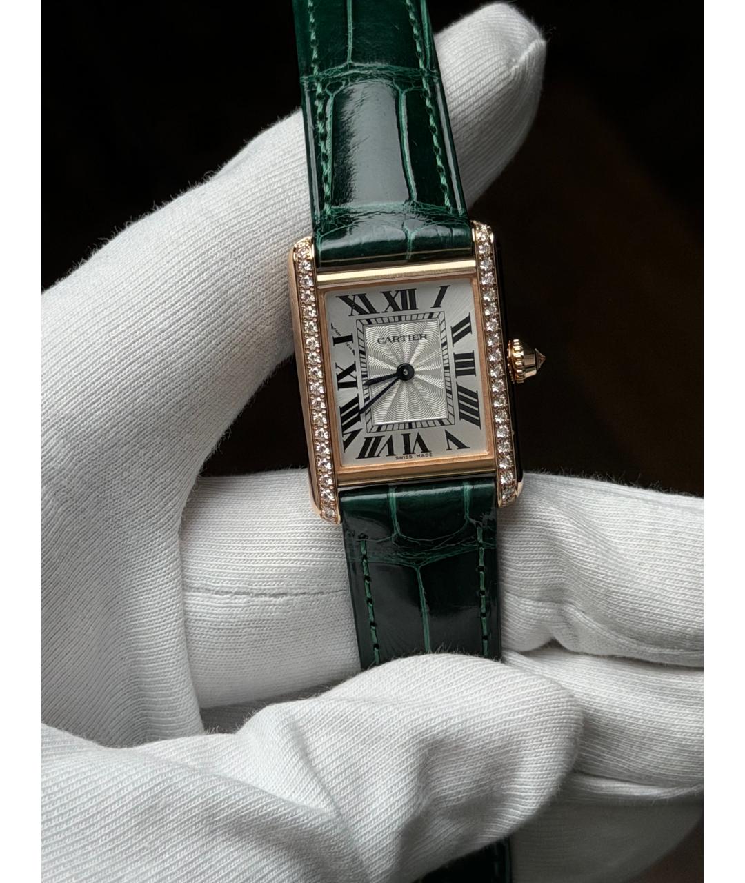 CARTIER Серебряные часы из розового золота, фото 2
