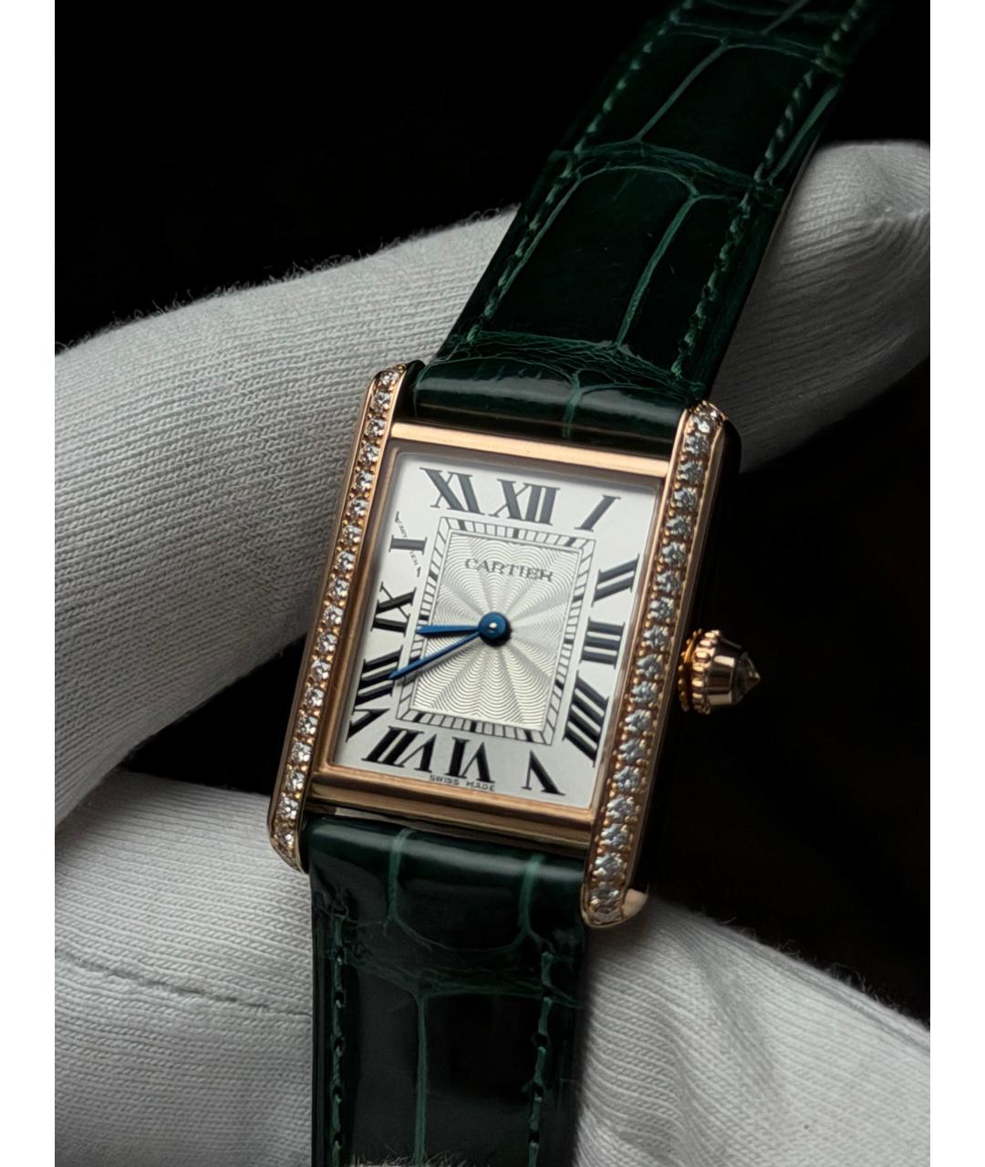 CARTIER Серебряные часы из розового золота, фото 3