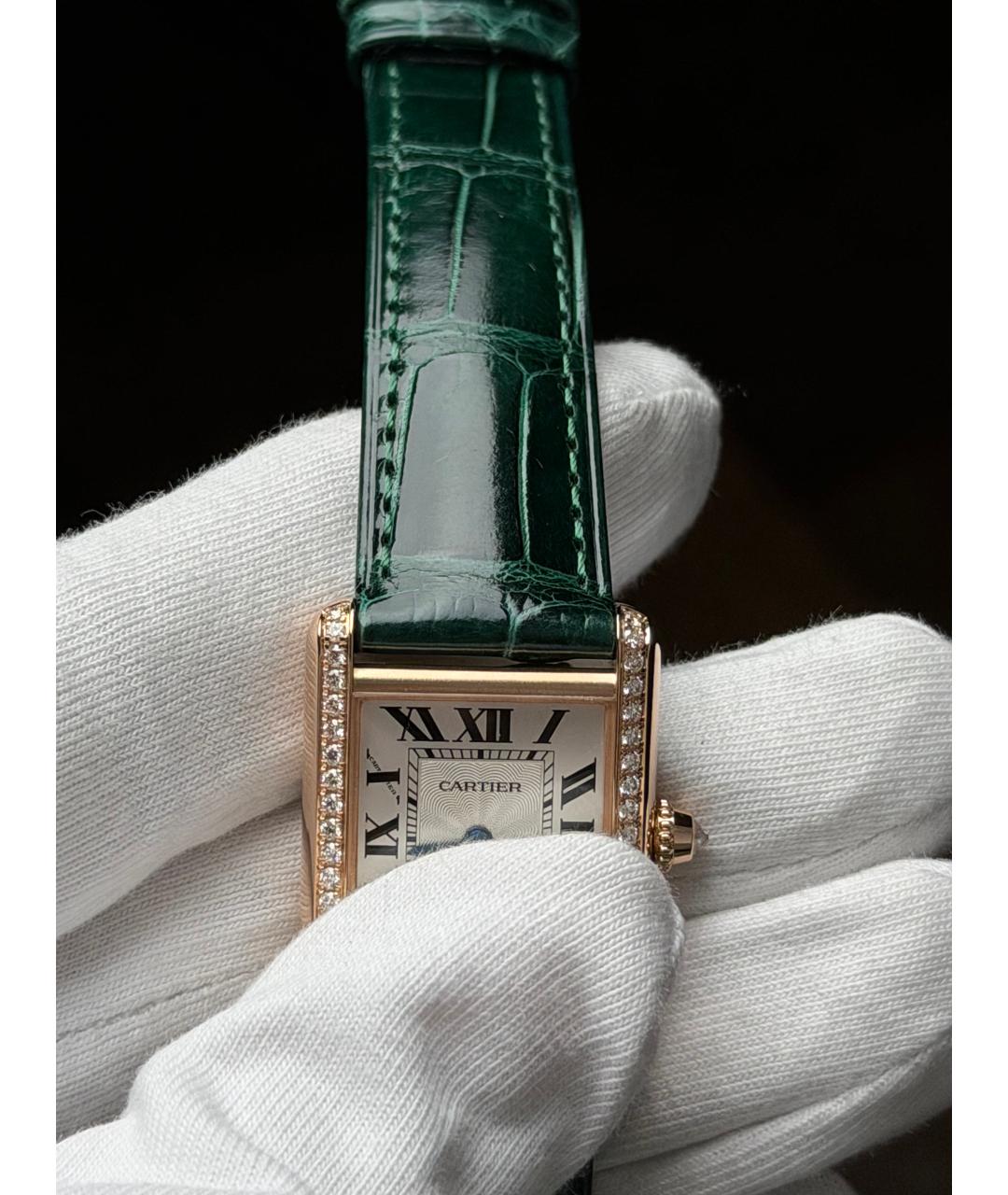 CARTIER Серебряные часы из розового золота, фото 7