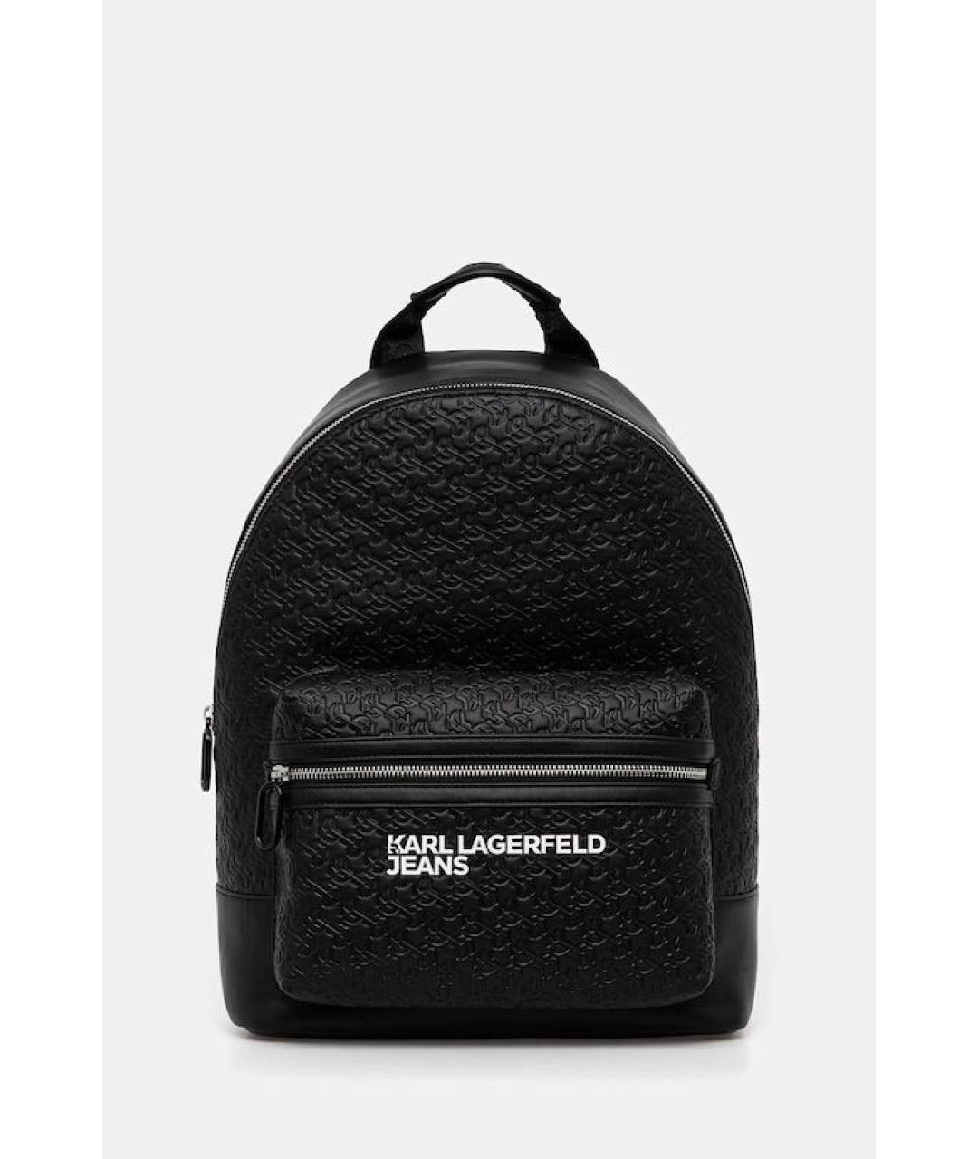 KARL LAGERFELD Черный рюкзак из экзотической кожи, фото 9