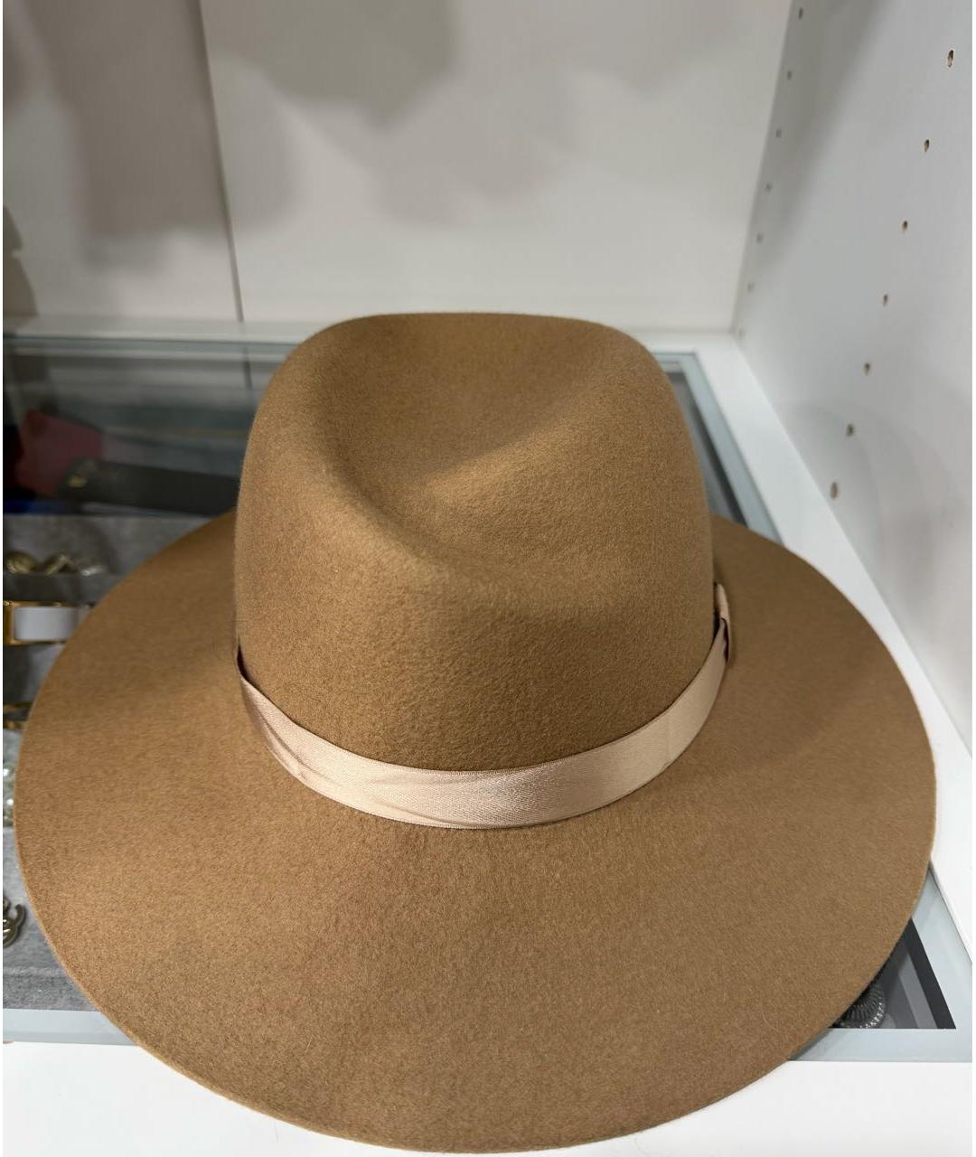RAG & BONE Горчичная шерстяная шляпа, фото 4
