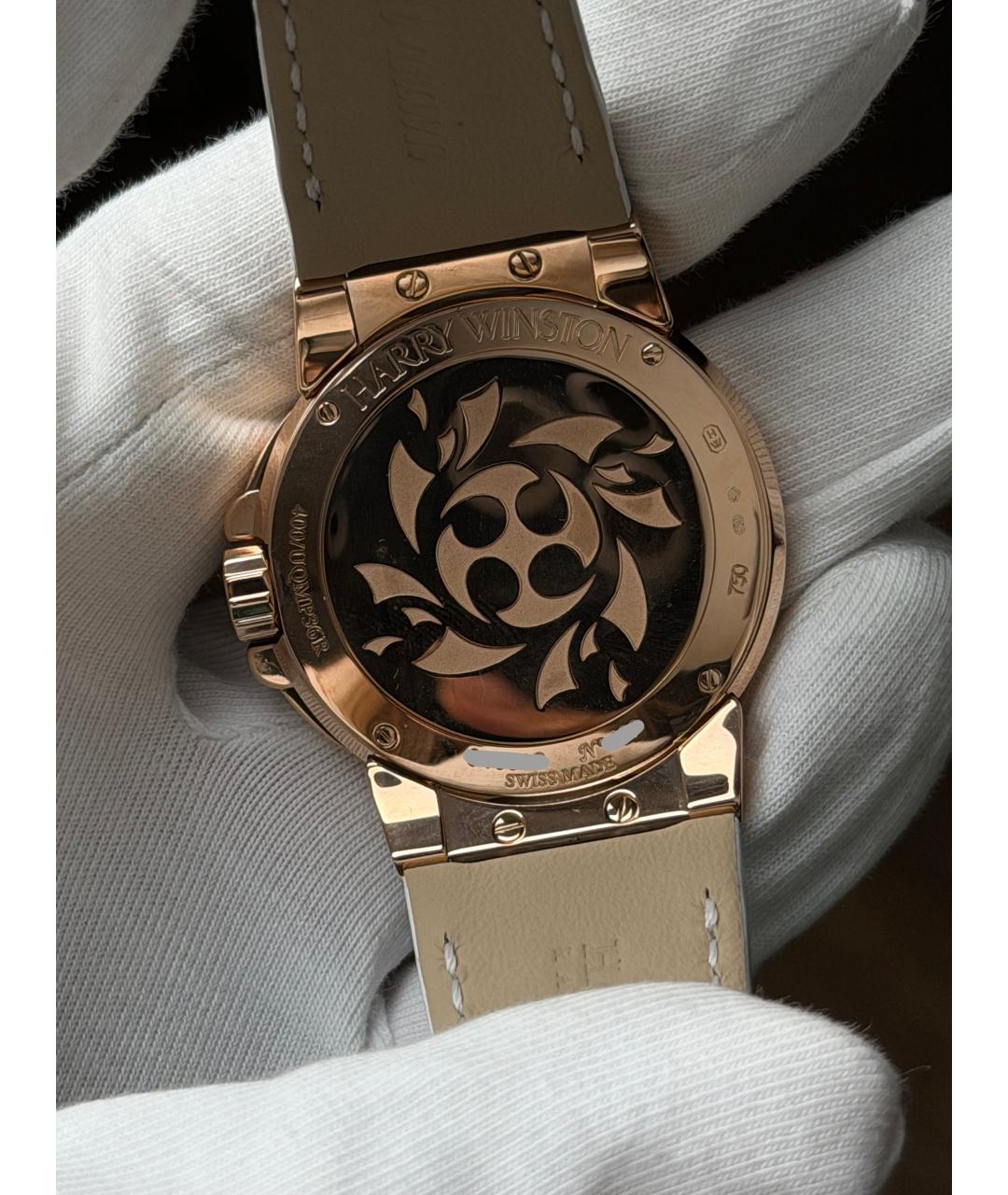 Harry Winston Белые часы из розового золота, фото 8