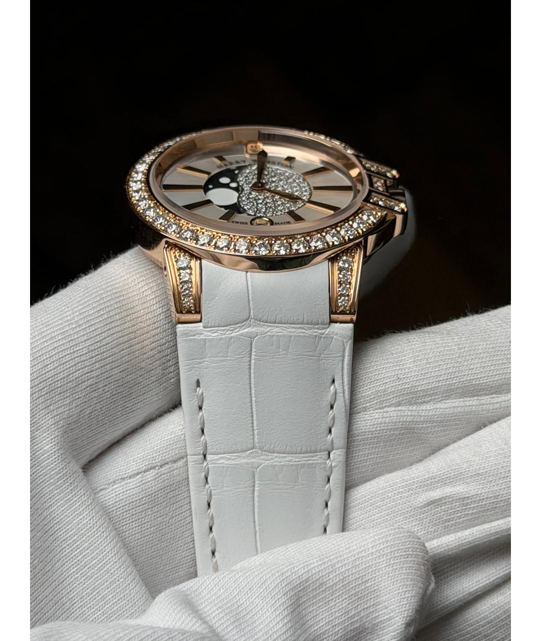 Harry Winston Белые часы из розового золота, фото 6