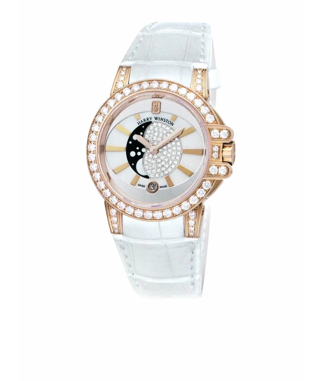 Harry Winston Белые часы из розового золота, фото 1