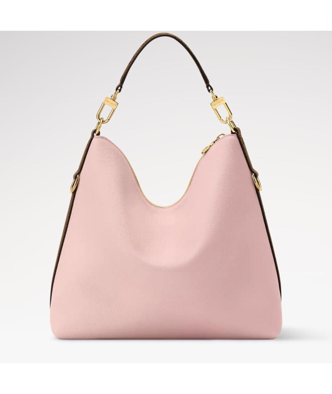 LOUIS VUITTON Розовая кожаная сумка тоут, фото 4