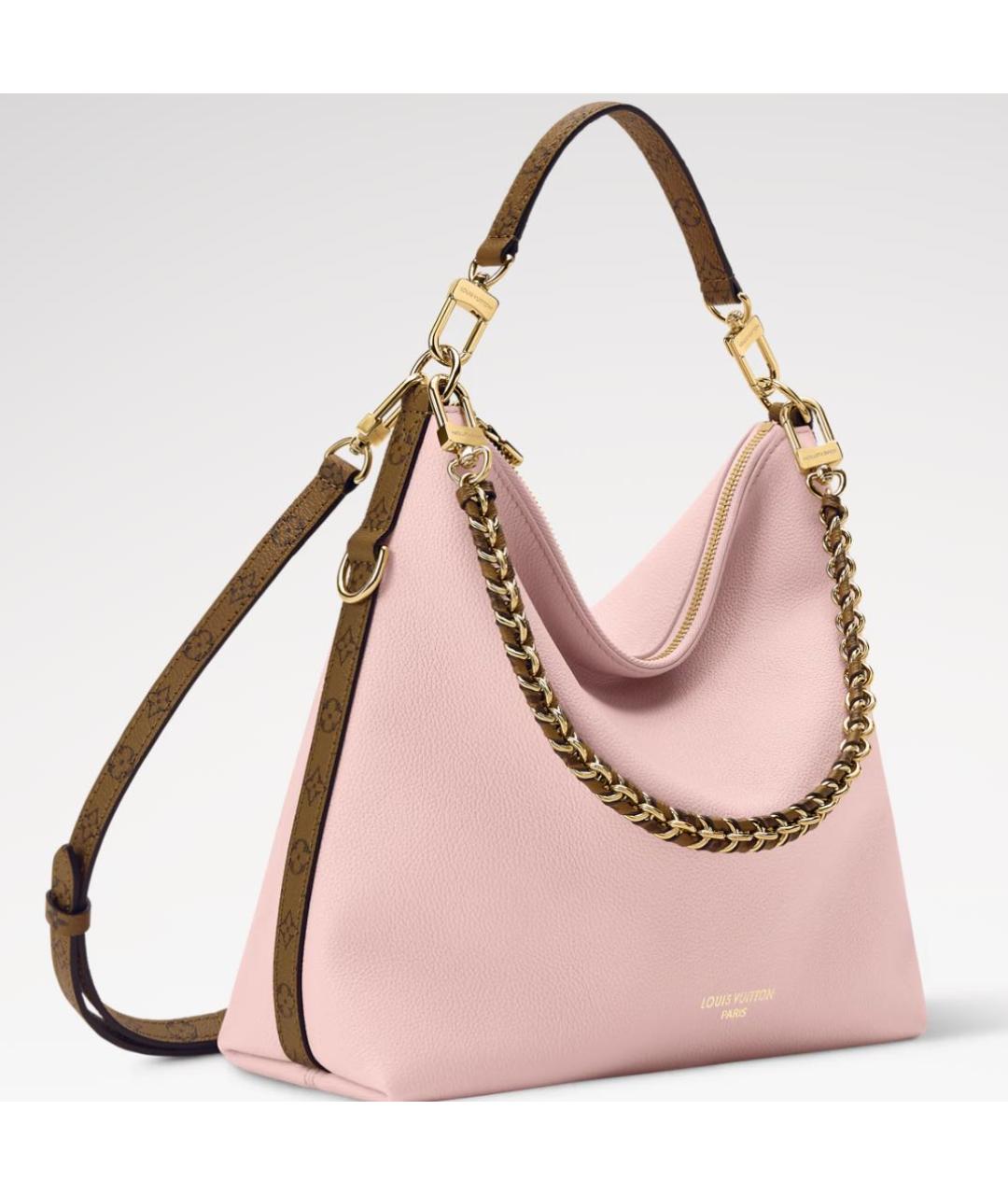 LOUIS VUITTON Розовая кожаная сумка тоут, фото 2