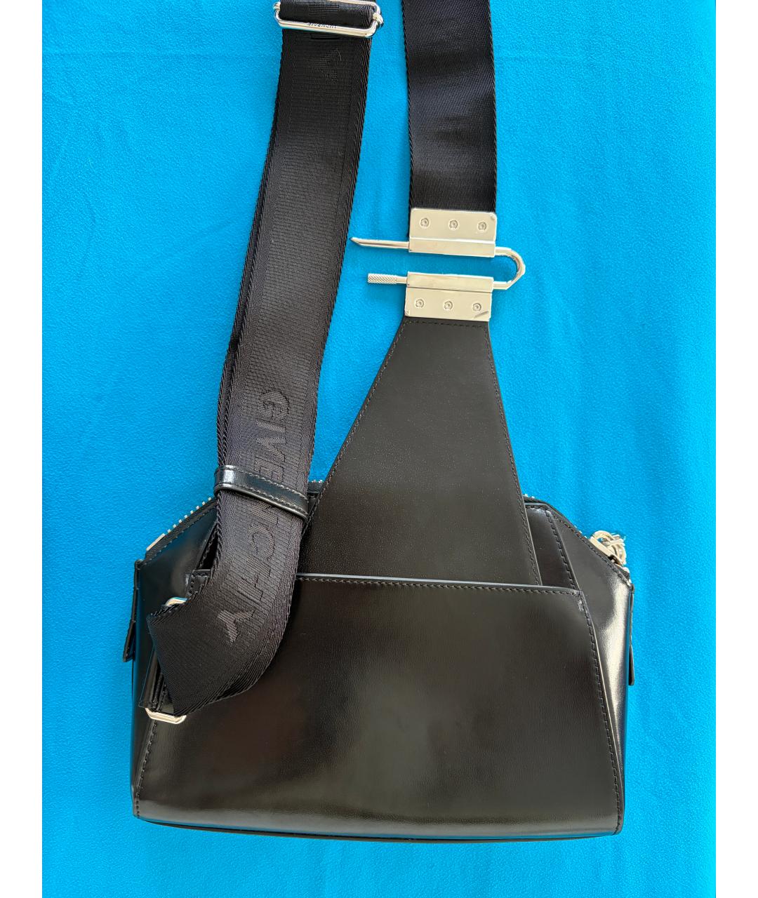 GIVENCHY Черная кожаная сумка на плечо, фото 4