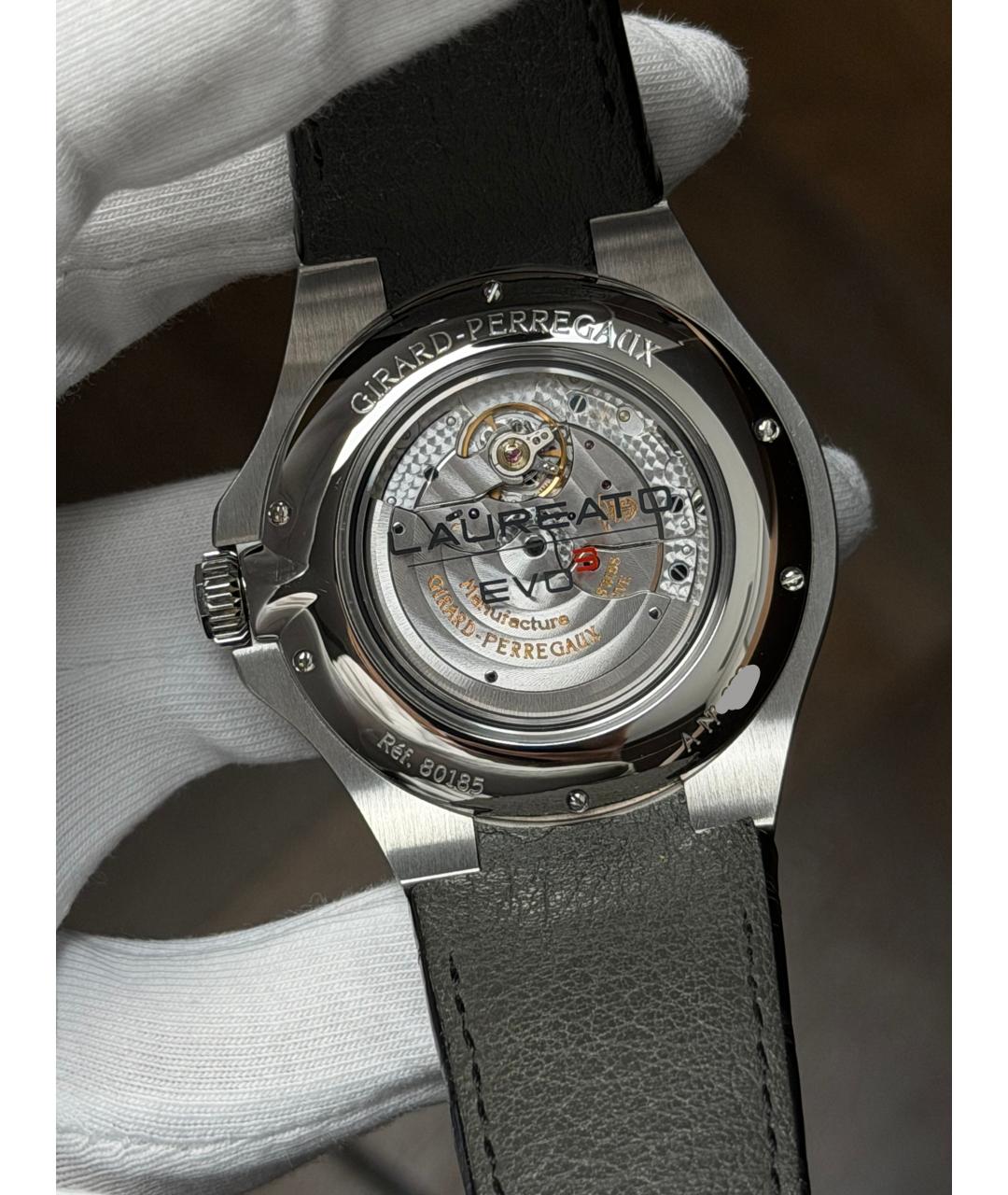 GIRARD PERREGAUX Серебряные часы, фото 8