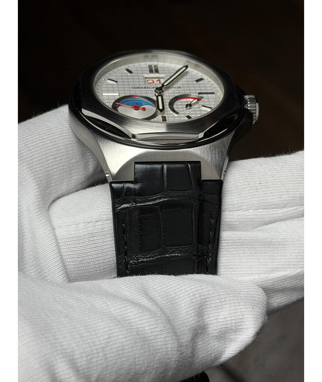 GIRARD PERREGAUX Серебряные часы, фото 6