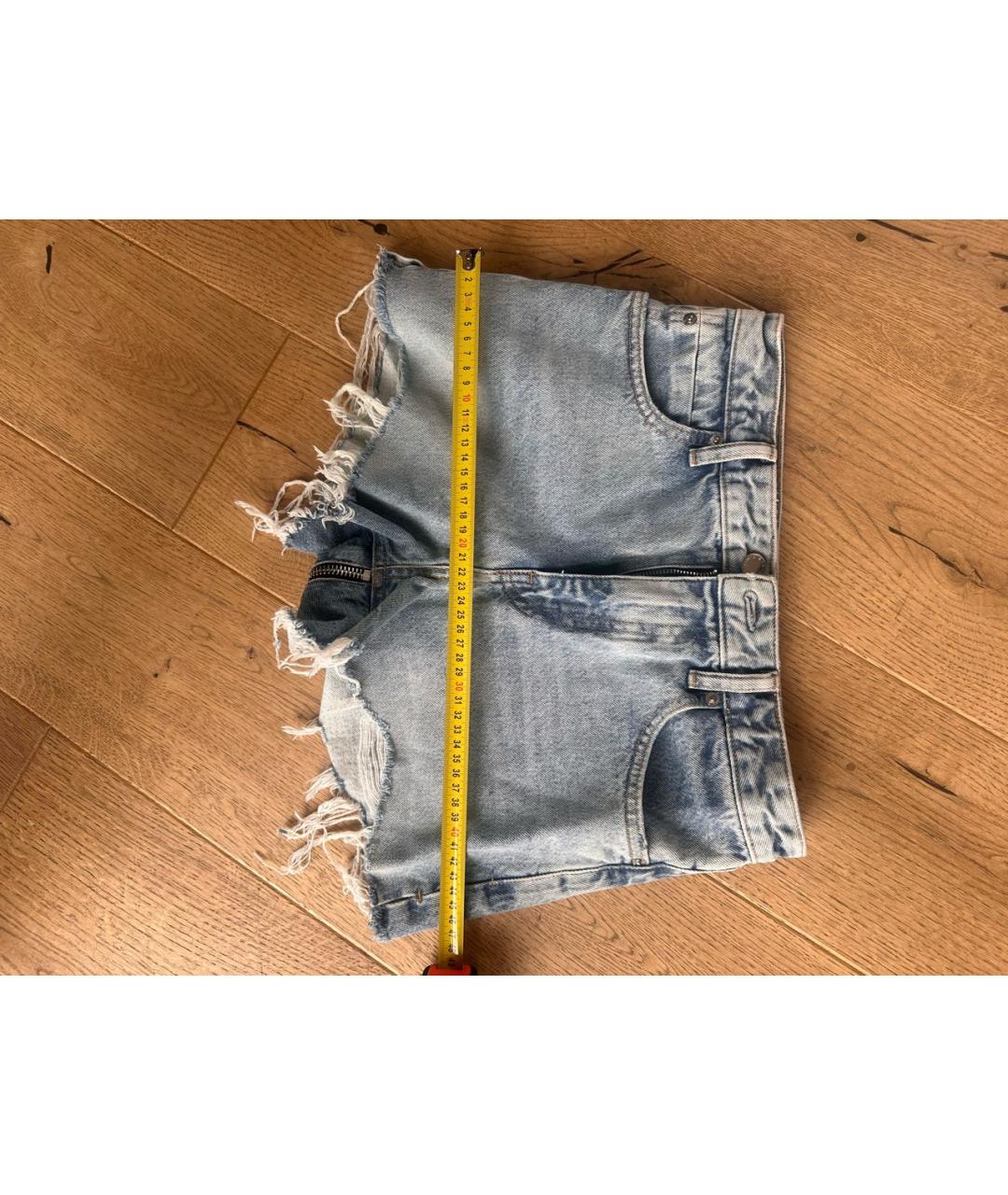 ALEXANDER WANG Синие деним шорты, фото 6