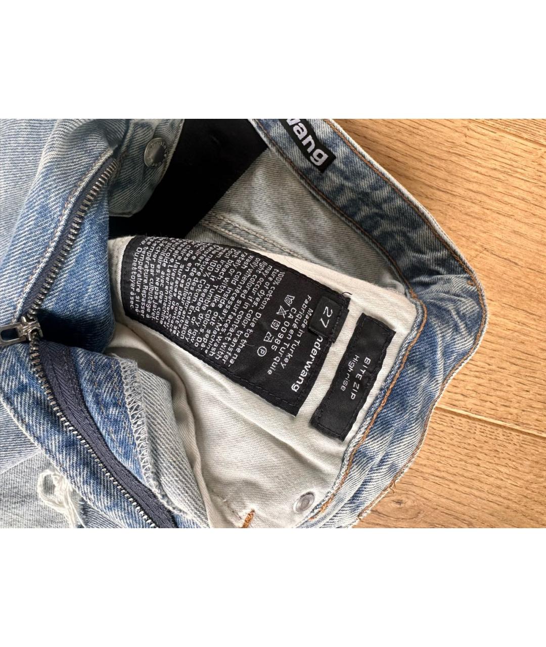 ALEXANDER WANG Синие деним шорты, фото 3