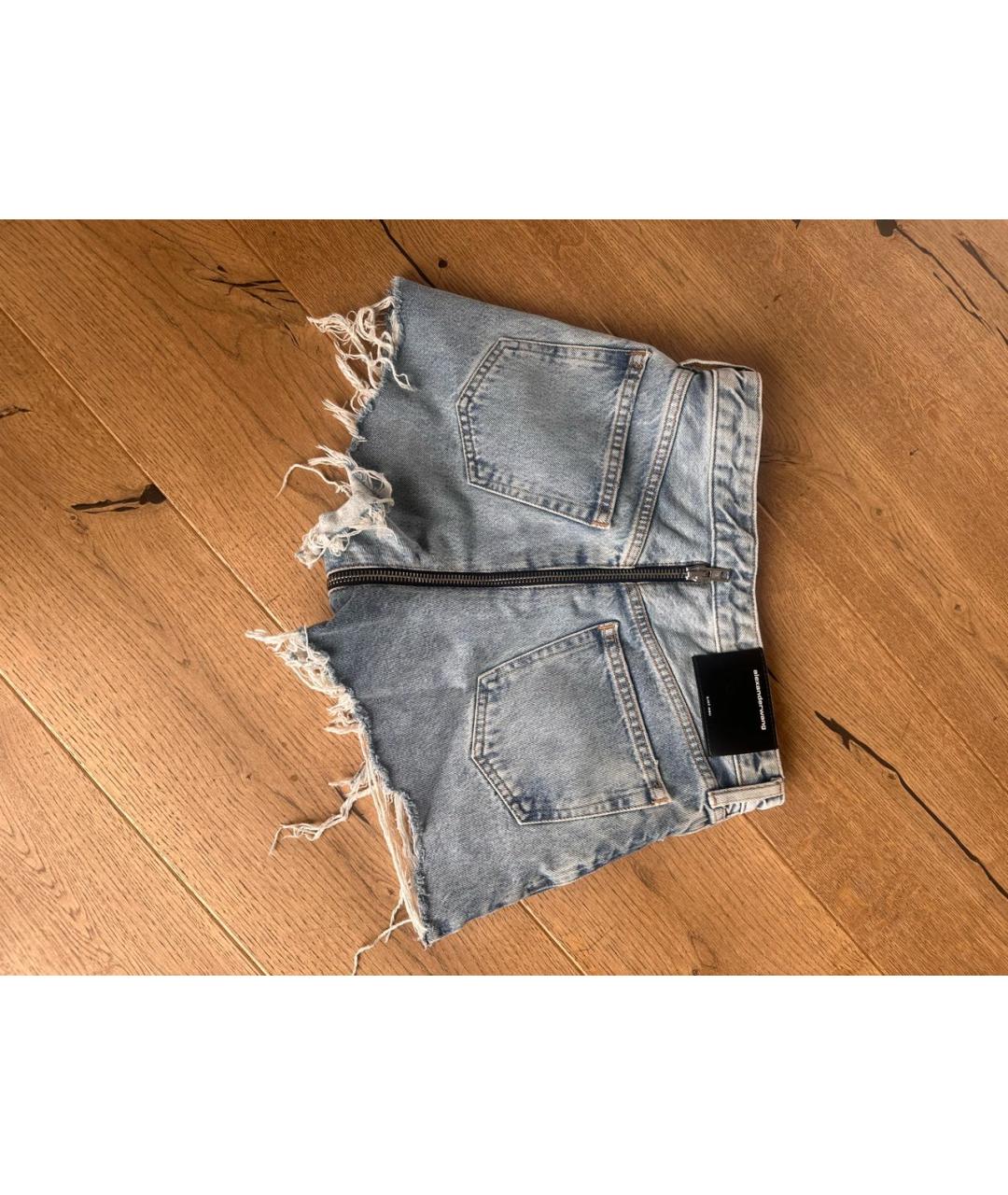 ALEXANDER WANG Синие деним шорты, фото 2
