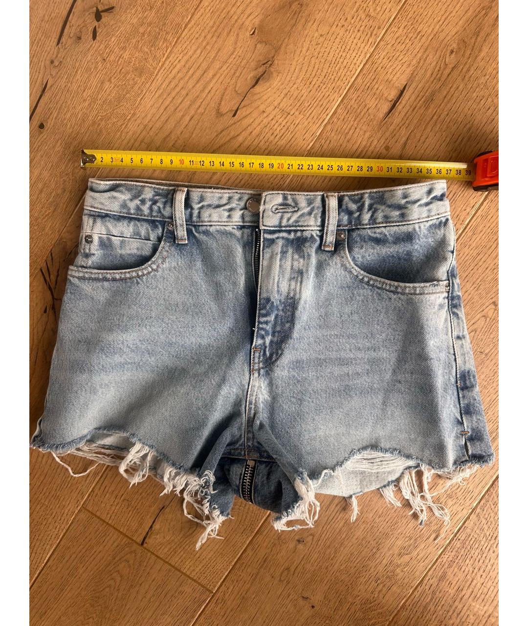 ALEXANDER WANG Синие деним шорты, фото 5