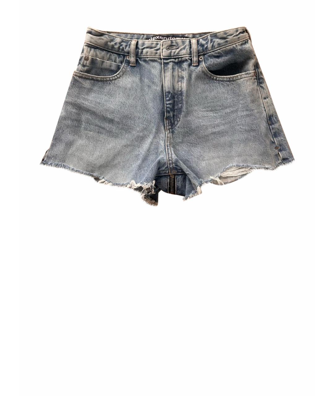 ALEXANDER WANG Синие деним шорты, фото 1