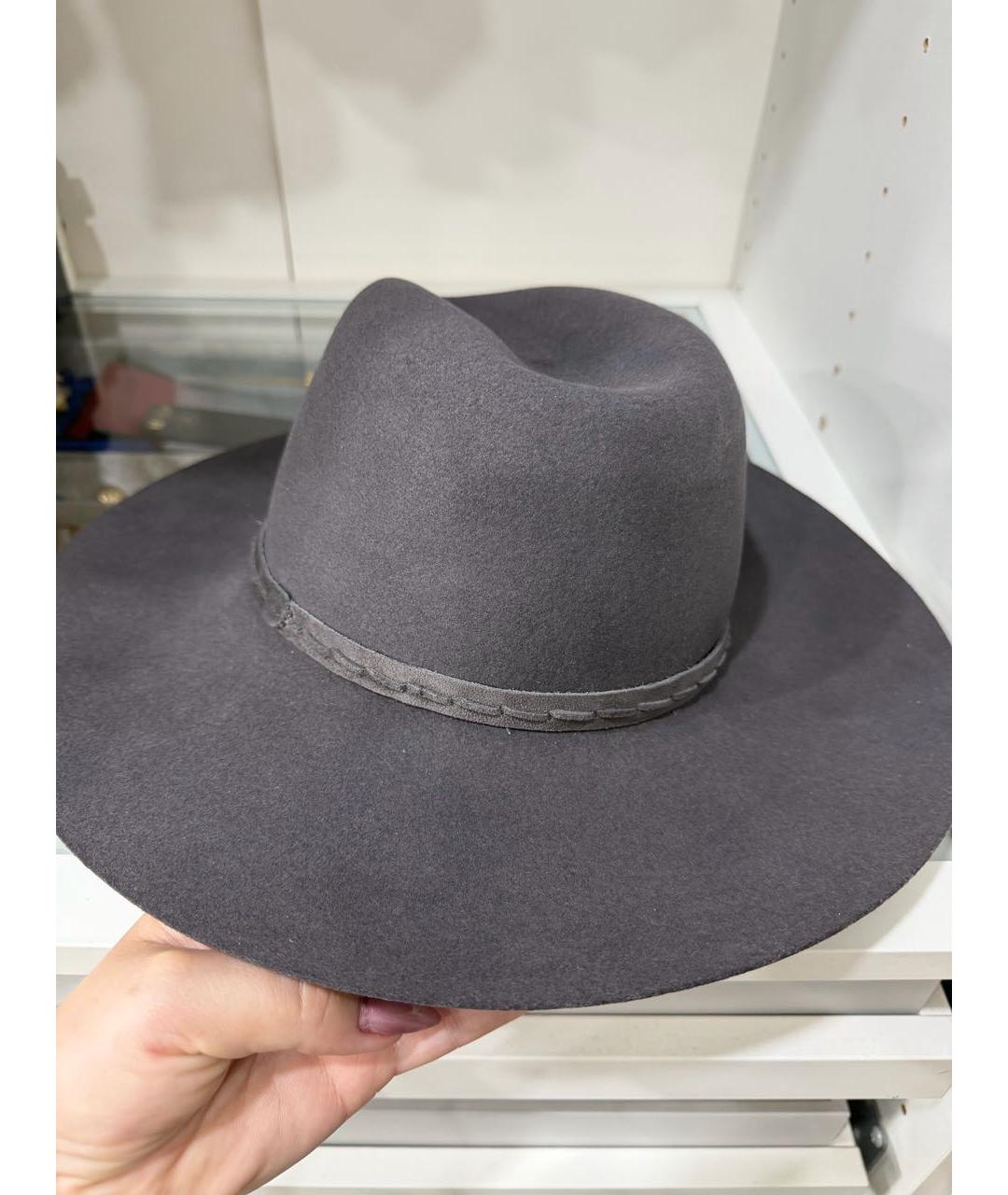 RAG & BONE Серая шерстяная шляпа, фото 3