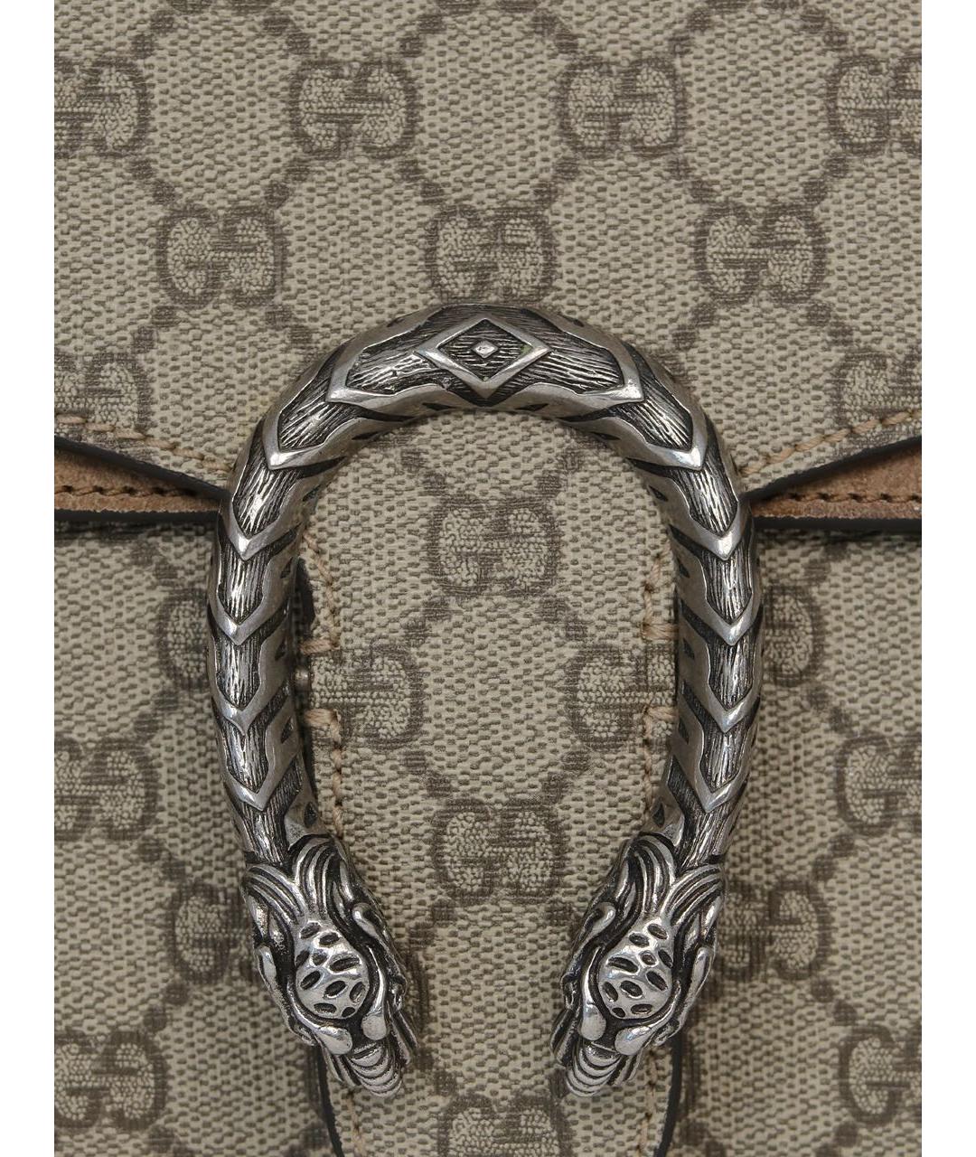 GUCCI Бежевая тканевая сумка через плечо, фото 7