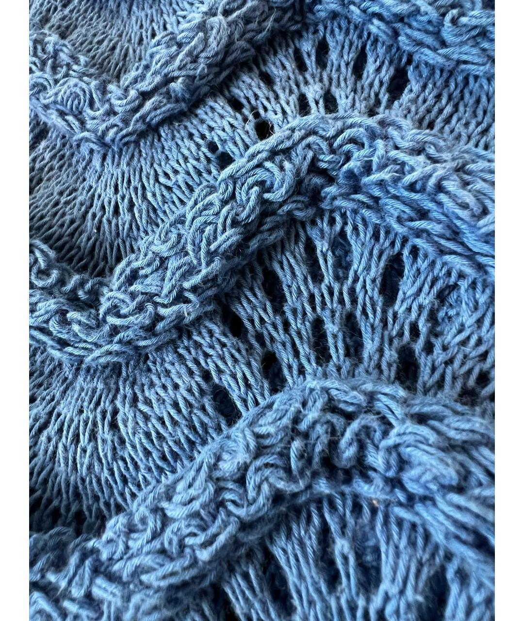 KENZO Синее хлопковое платье, фото 4