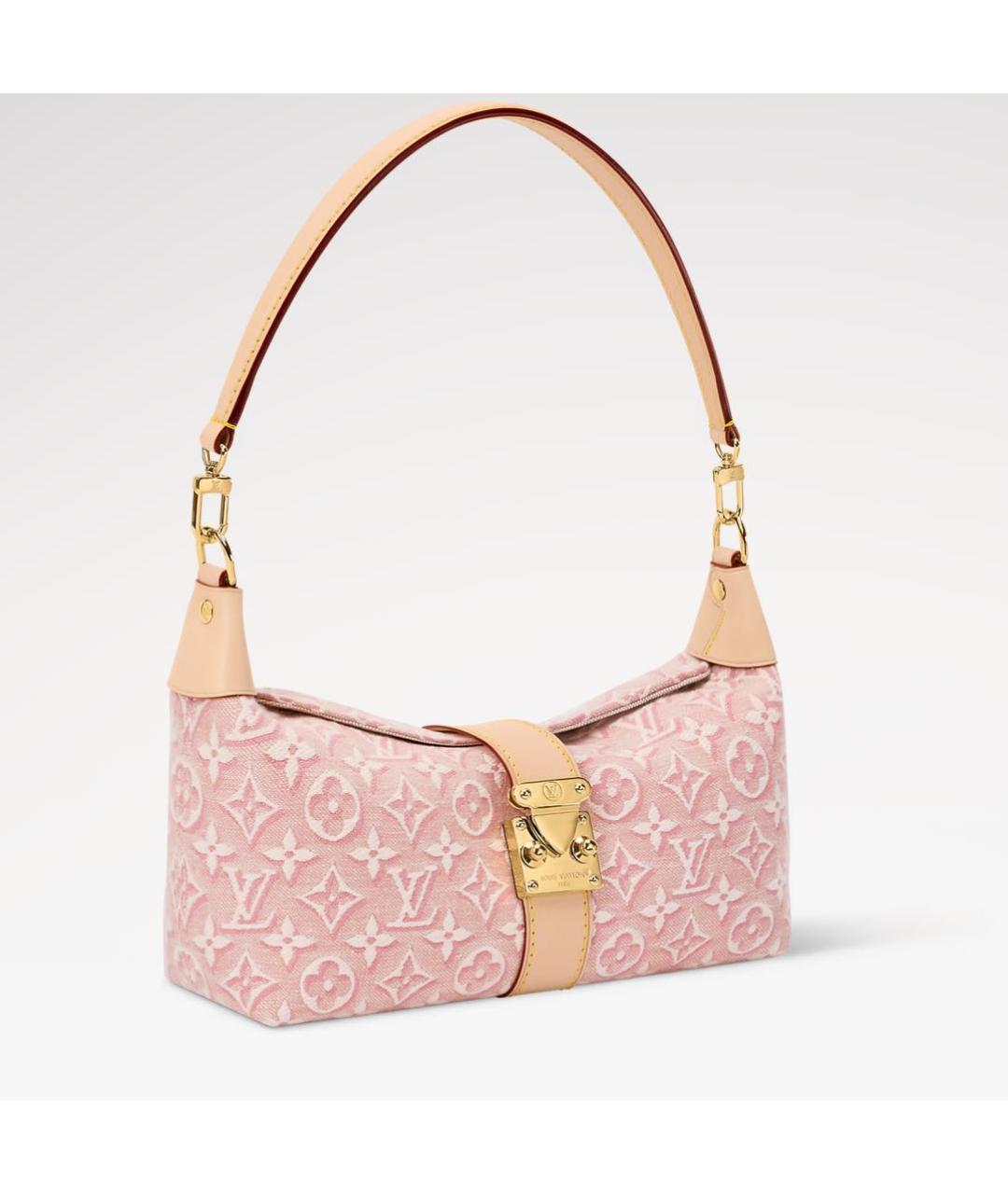 LOUIS VUITTON Розовая сумка тоут, фото 2