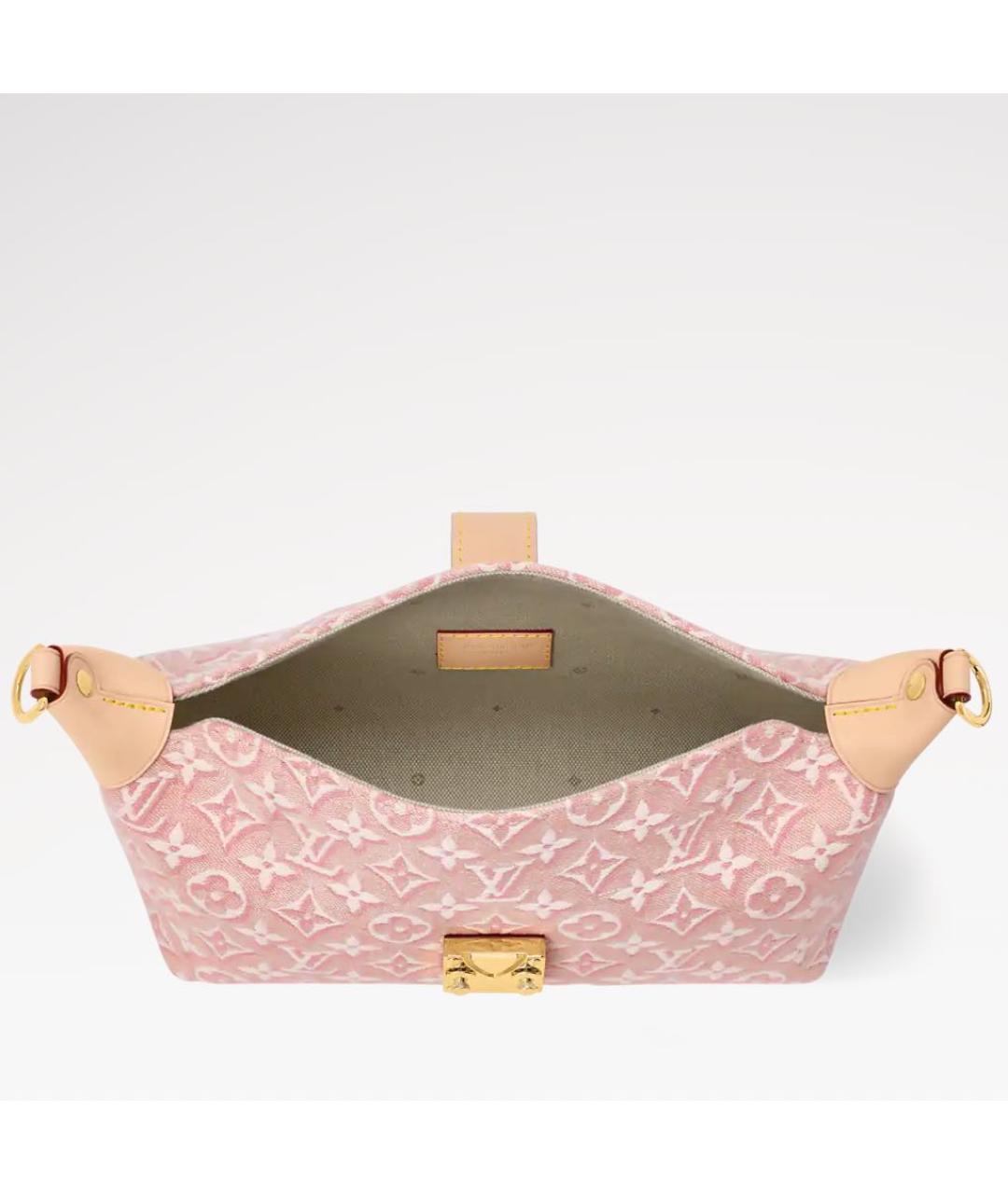 LOUIS VUITTON Розовая сумка тоут, фото 3