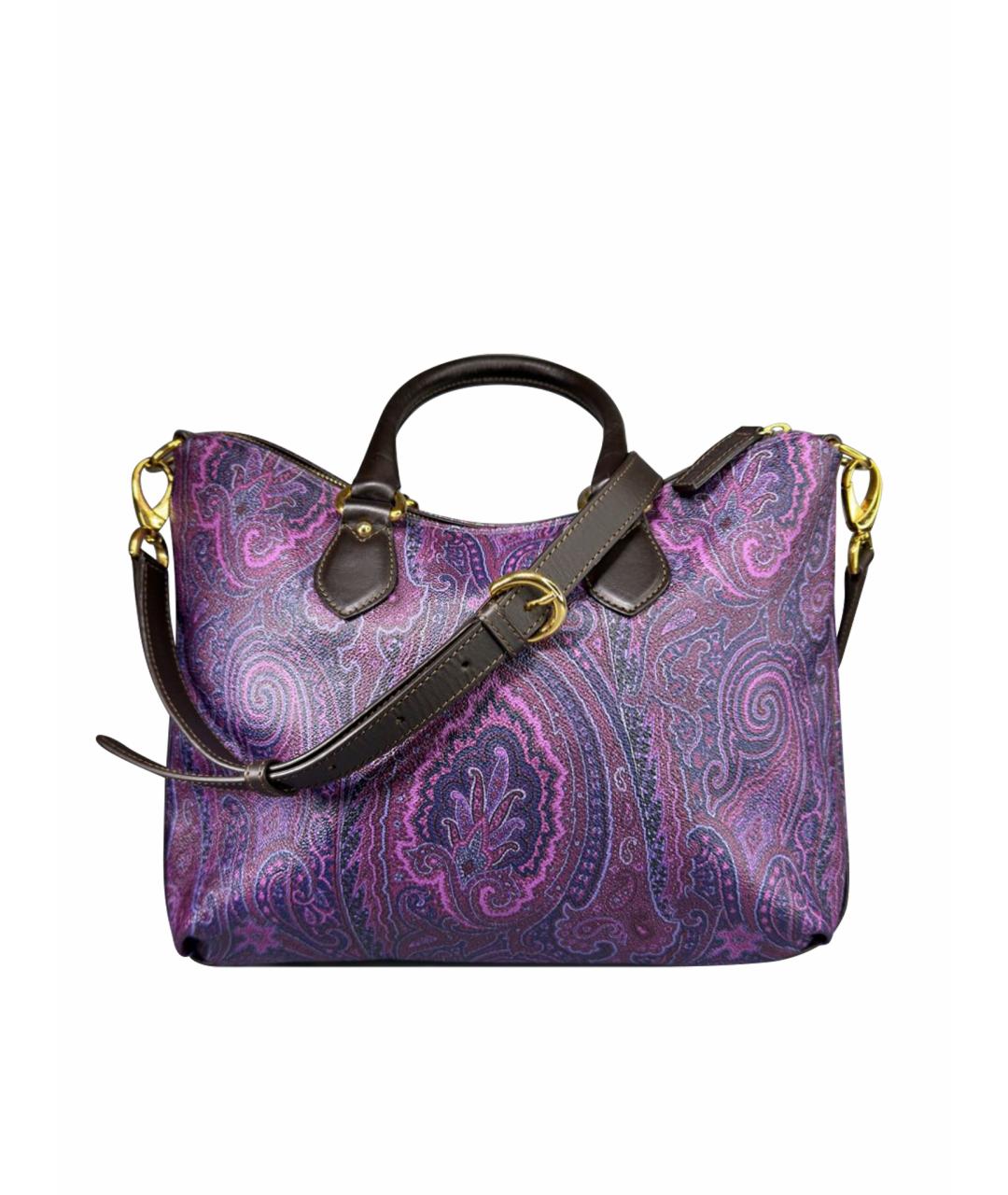 ETRO Фиолетовая сумка тоут, фото 1