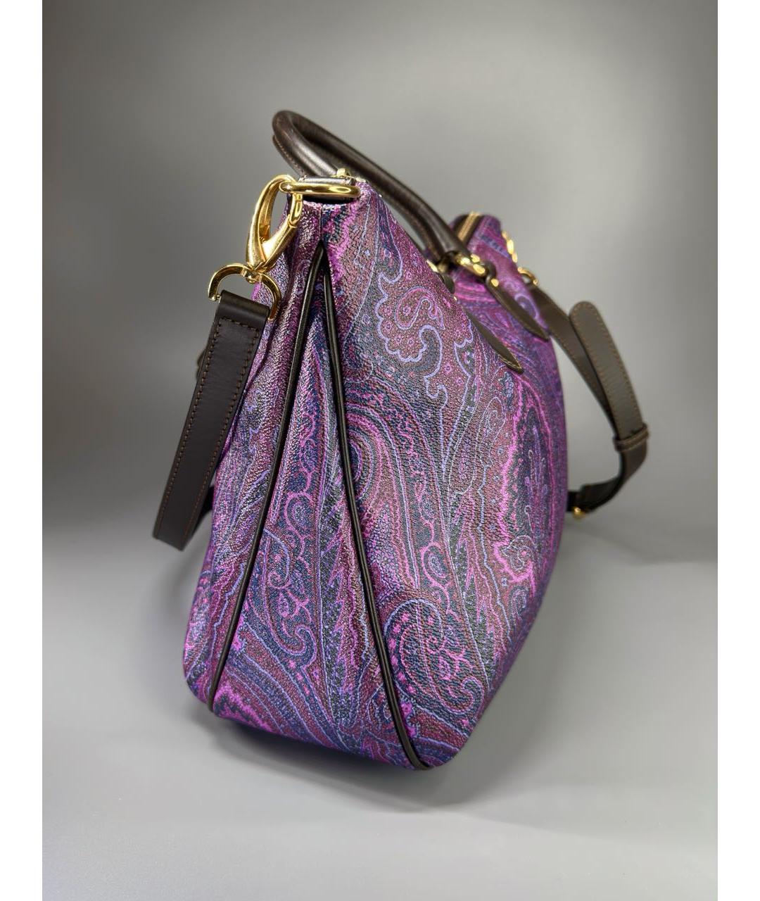 ETRO Фиолетовая сумка тоут, фото 2