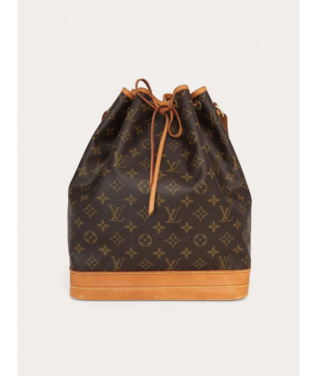 LOUIS VUITTON Коричневая кожаная сумка через плечо, фото 9