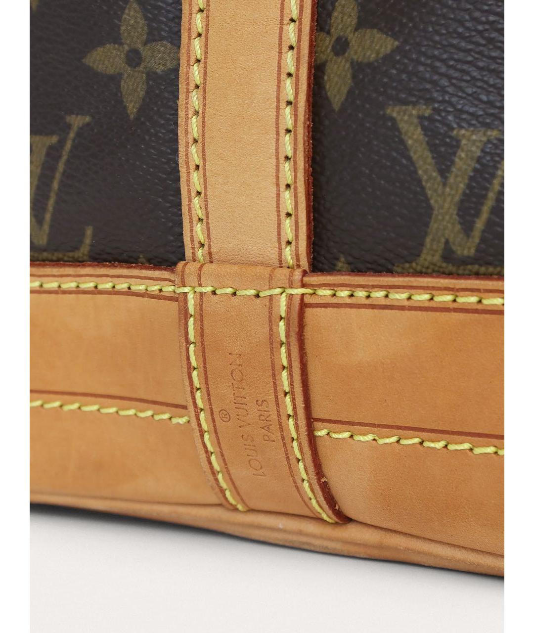 LOUIS VUITTON Коричневая кожаная сумка через плечо, фото 6