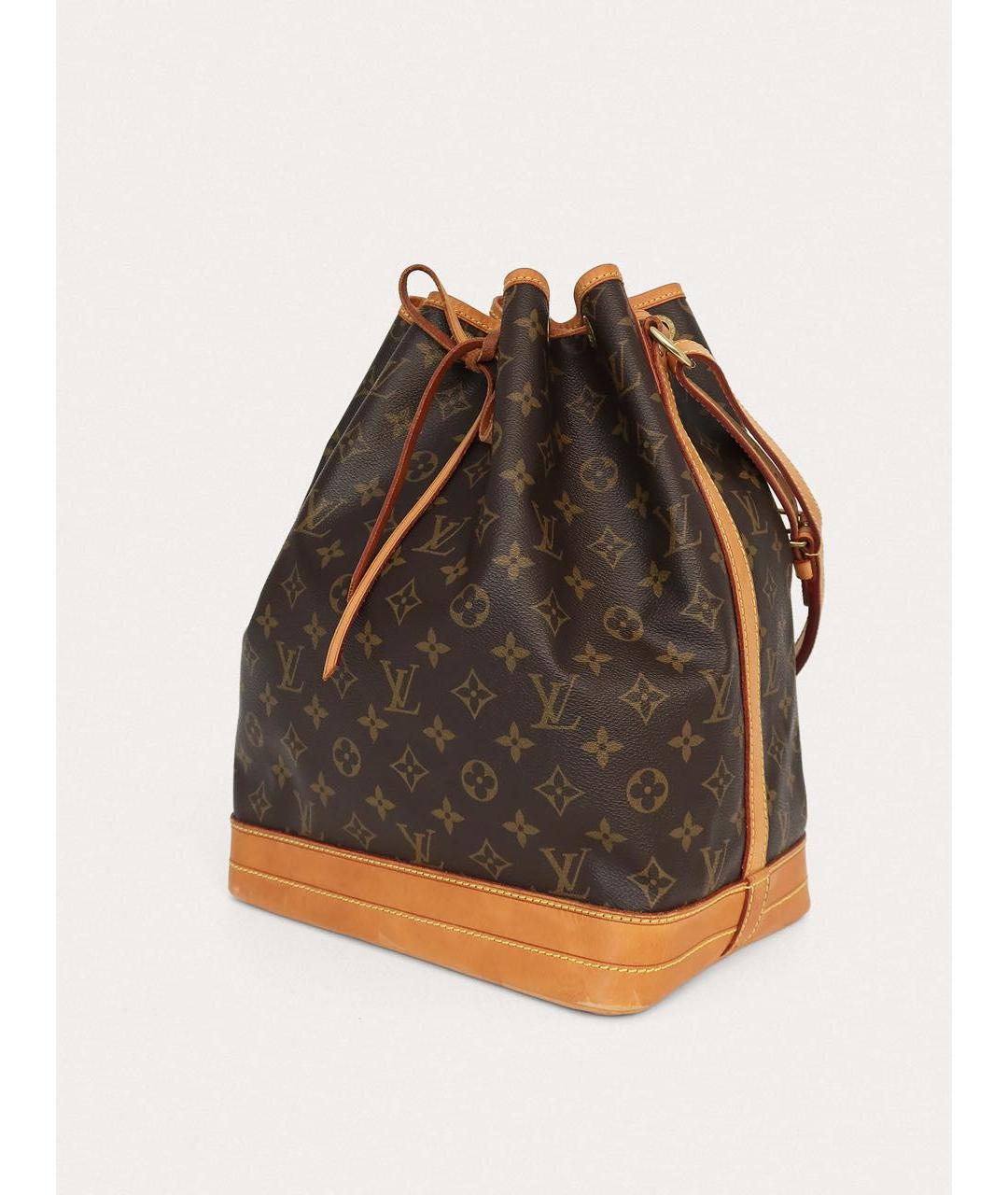 LOUIS VUITTON Коричневая кожаная сумка через плечо, фото 2