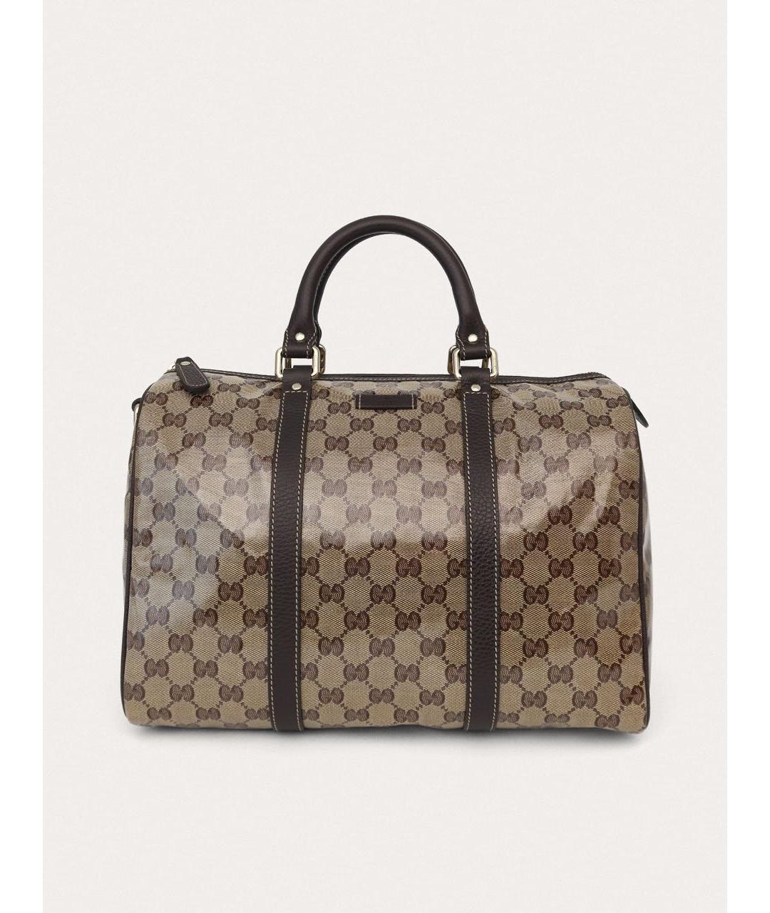 GUCCI Бежевая сумка с короткими ручками из лакированной кожи, фото 9