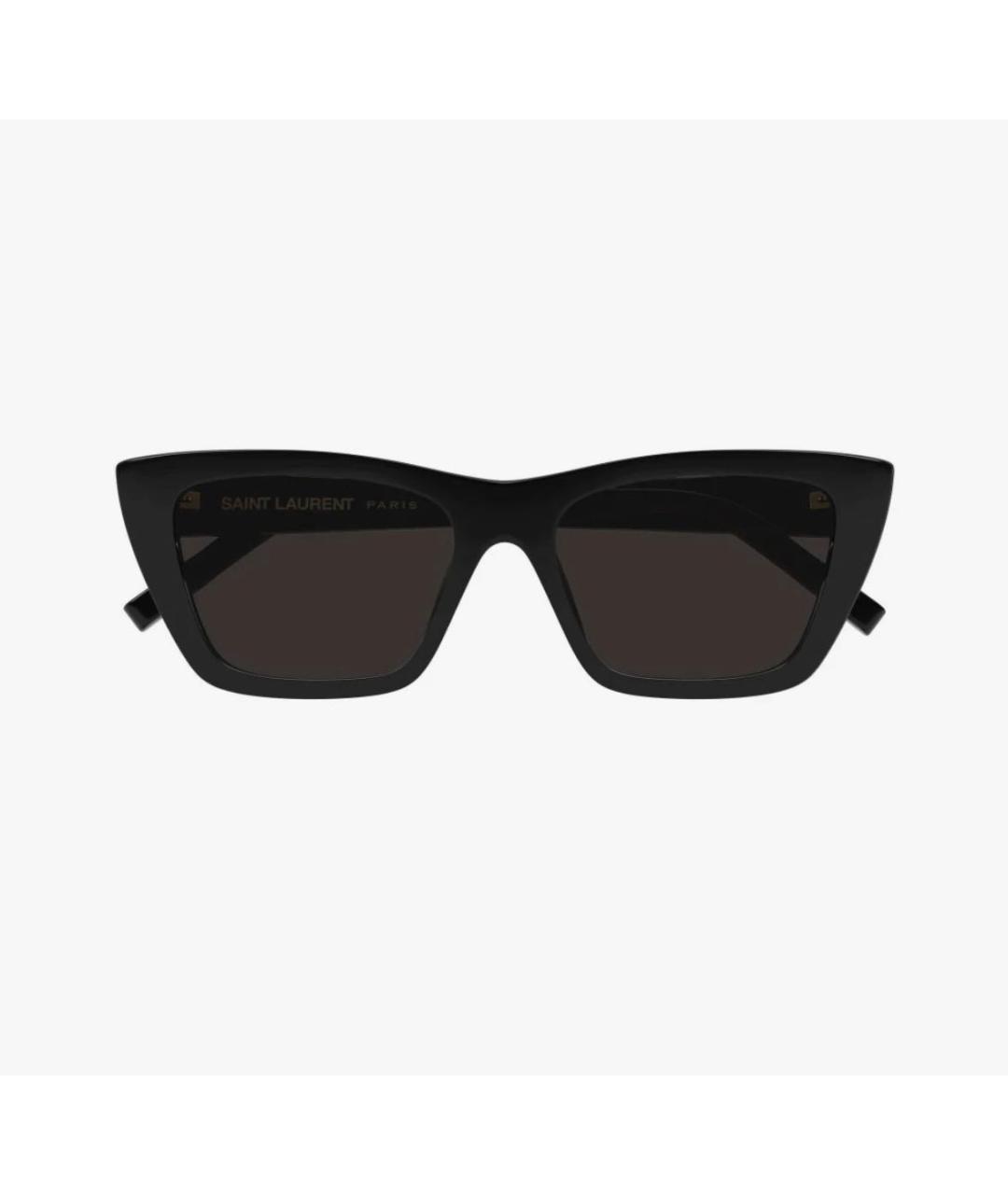 SAINT LAURENT Черные пластиковые солнцезащитные очки, фото 2